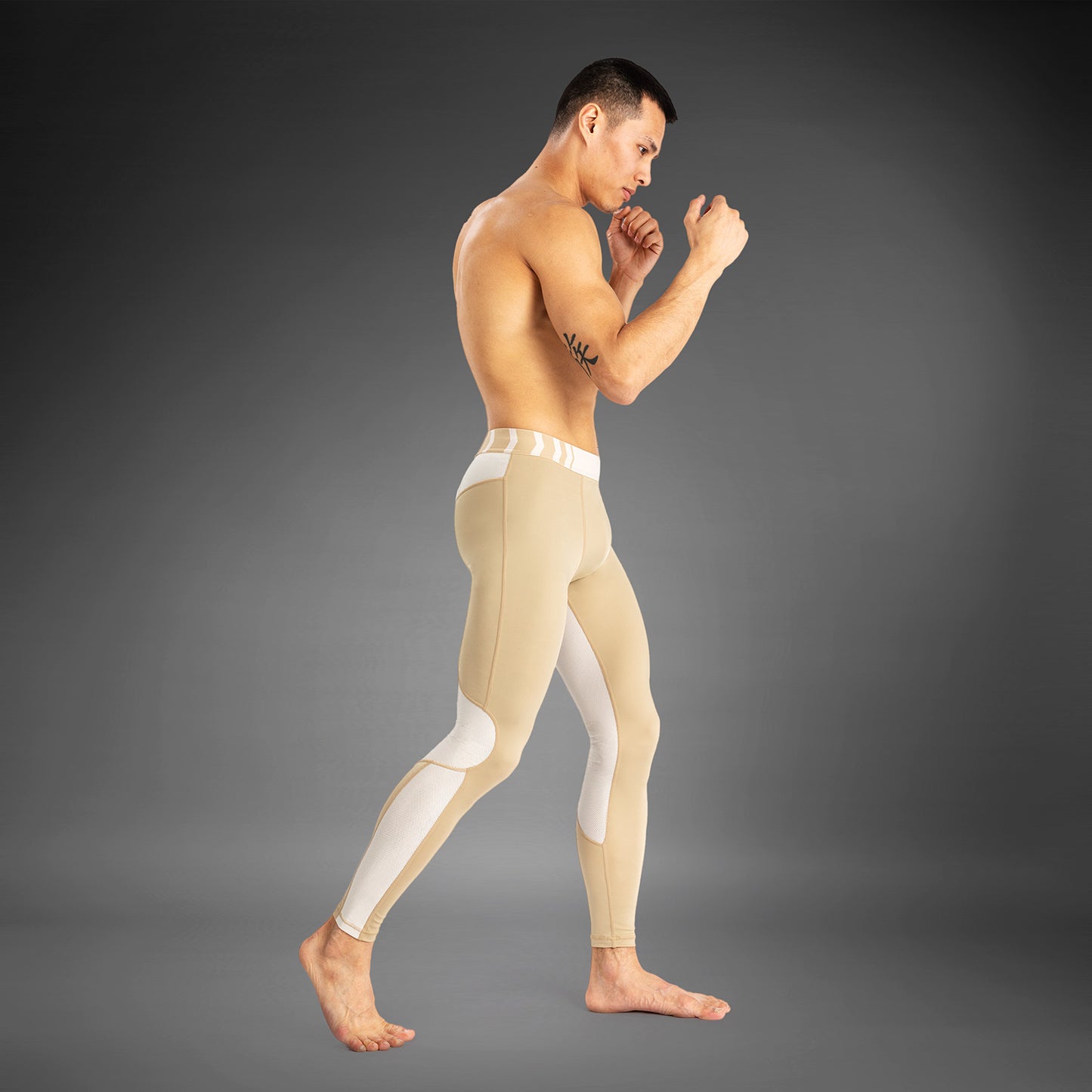 Pantalon de Compression pour Hommes Venum Tempest - Beige/Sable - product-type_Pantalons de Compression