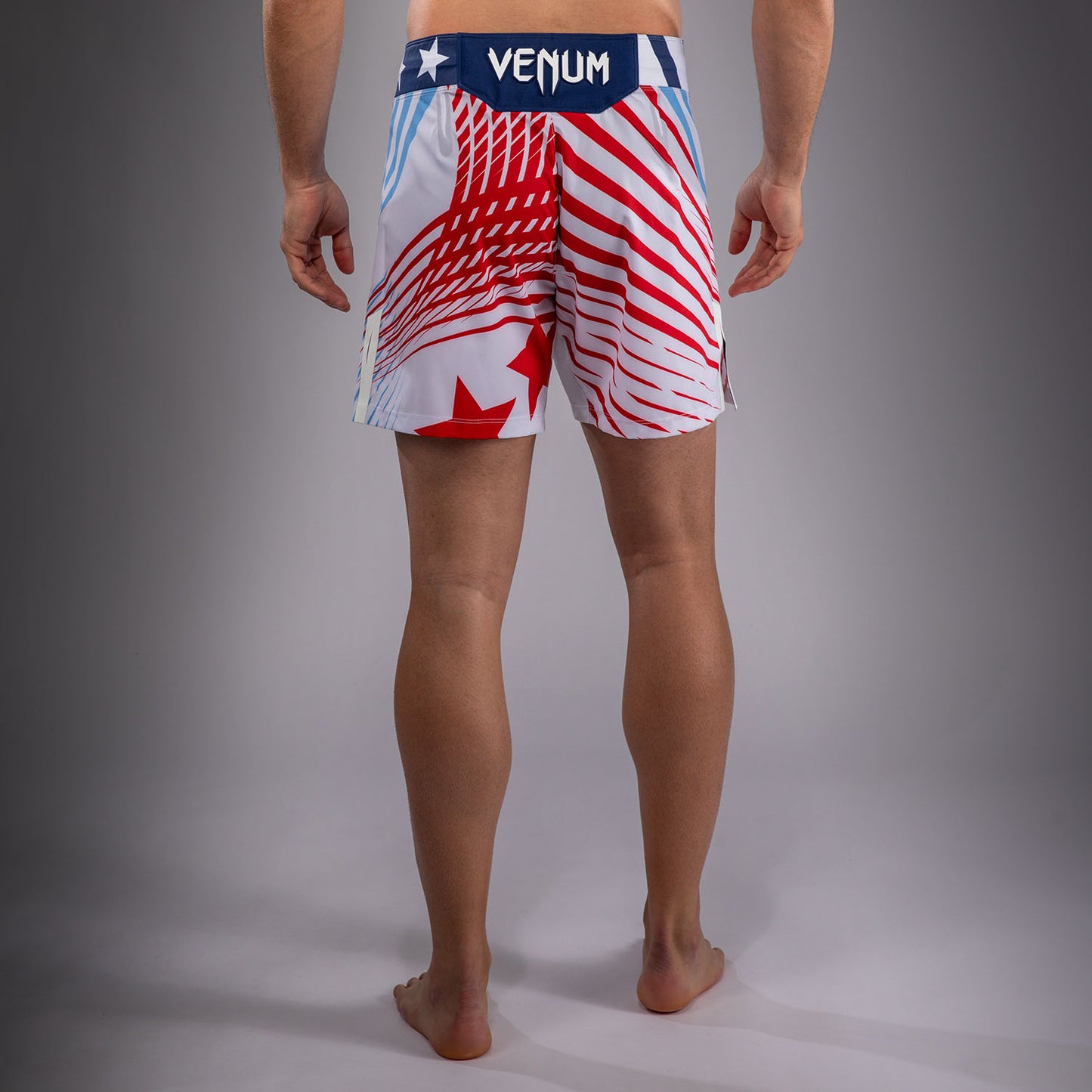 UFC Freedom 250 by Venum Authentic Fight Night Short de combat Personnalisé coupe courte pour homme - Blanc - product-type_Shorts de MMA