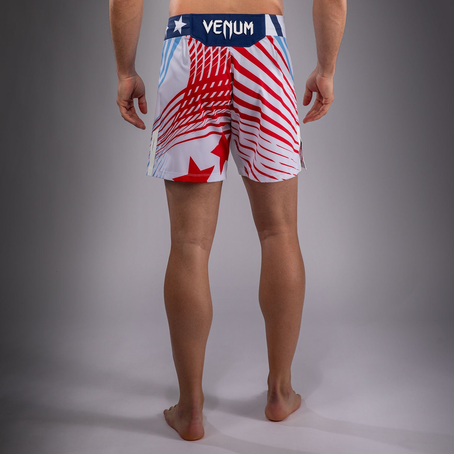 UFC Freedom 250 by Venum Authentic Fight Night Short de combat Personnalisé coupe courte pour homme - Blanc - product-type_Shorts de MMA