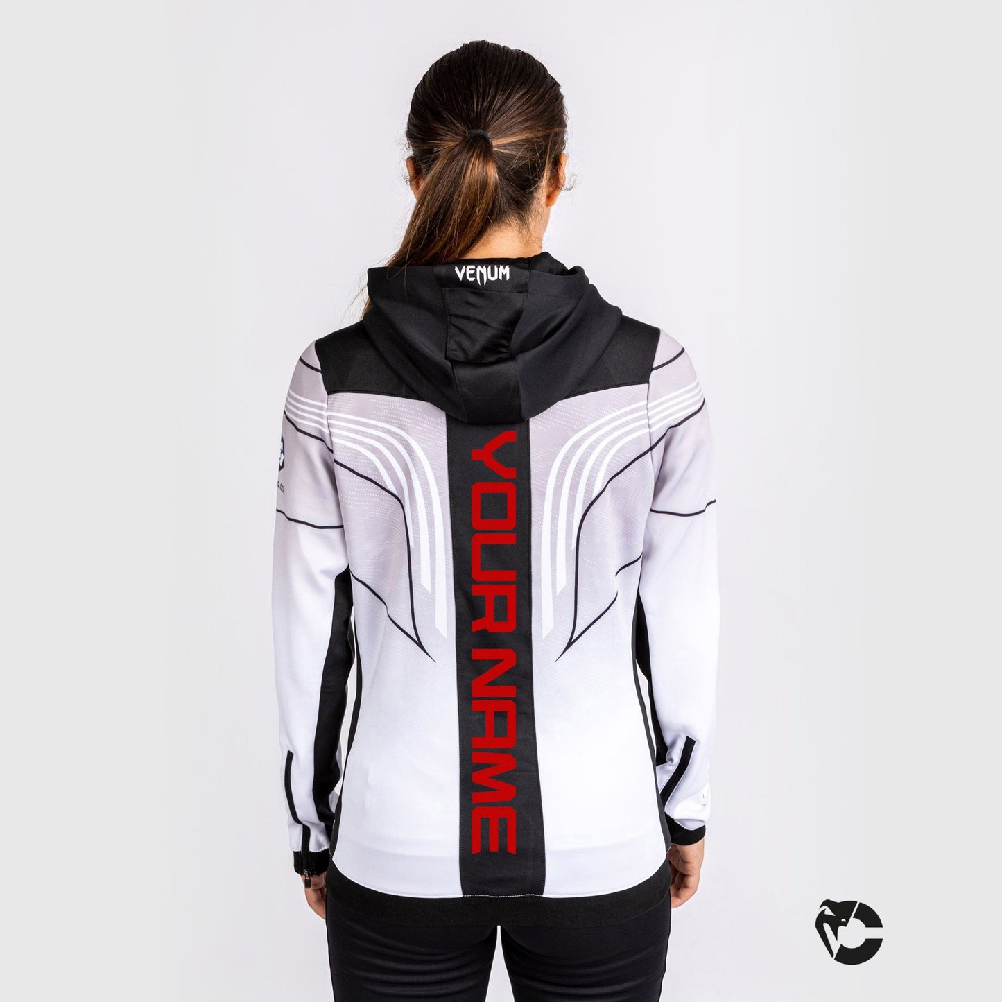 Sweatshirt à Capuche Femme Personnalisé UFC Venum Authentic Fight Night 2.0 - Blanc - product-type_Vestes