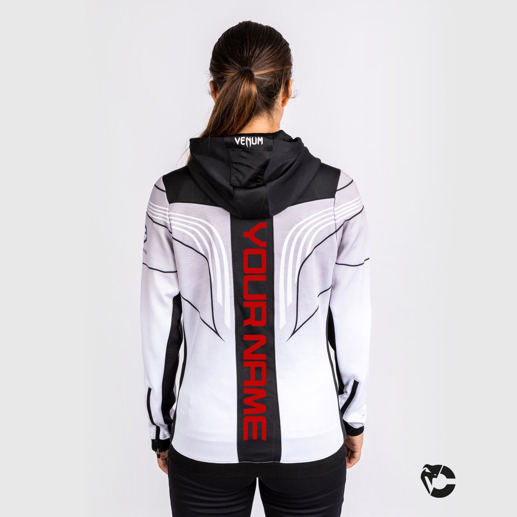 Sweatshirt à Capuche Femme Personnalisé UFC Venum Authentic Fight Night 2.0 - Blanc - product-type_Vestes