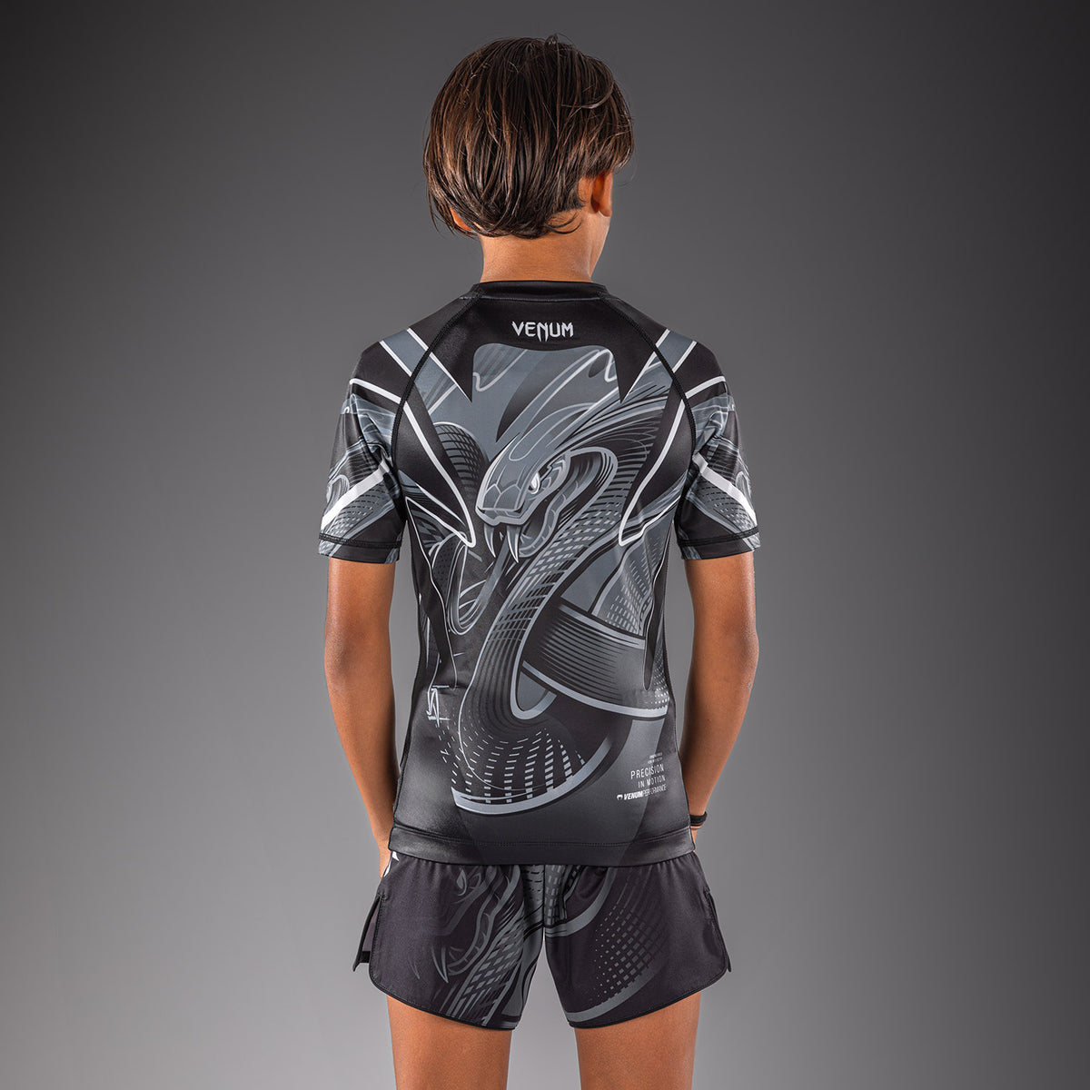 Rashguard manches courtes Pour Enfant Venum Crimson Viper 2.0 - Noir/Gris
