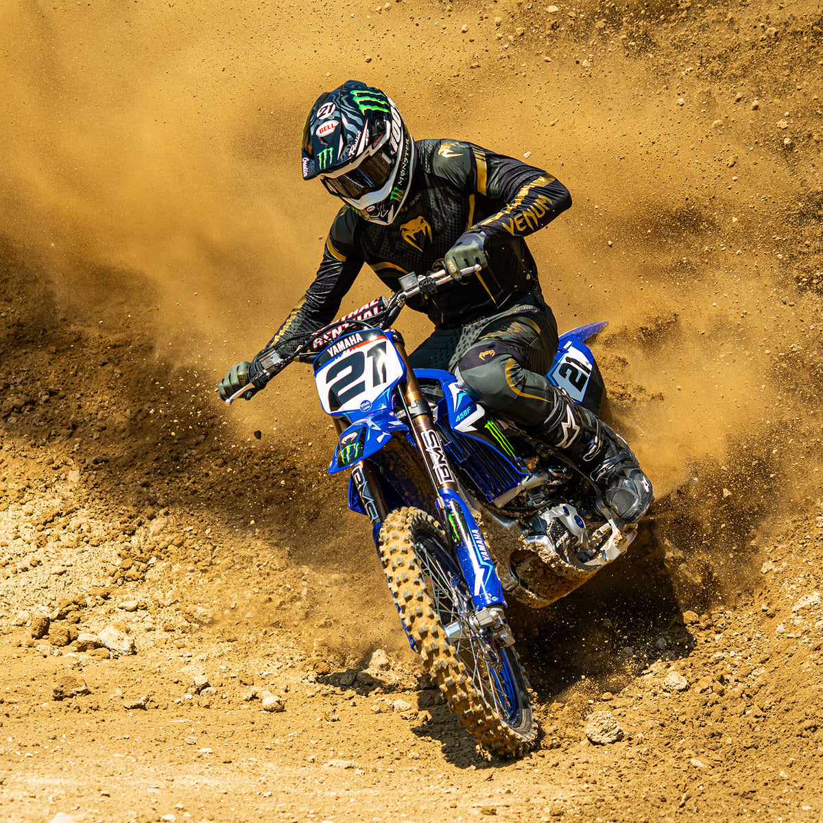 Maillot de Motorsports Venum MX Challenger - Noir/Vert/Or