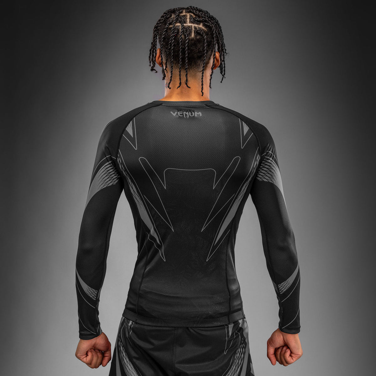 Rashguard à manches longues Venum Amazonia Reborn - Noir/Gris