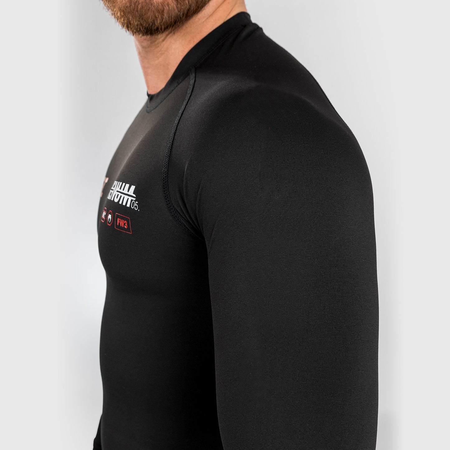 Rashguard Performance à manches longues pour Hommes UFC Adrenaline by Venum Fight Week - Noir - product-type_T-Shirts de Compression