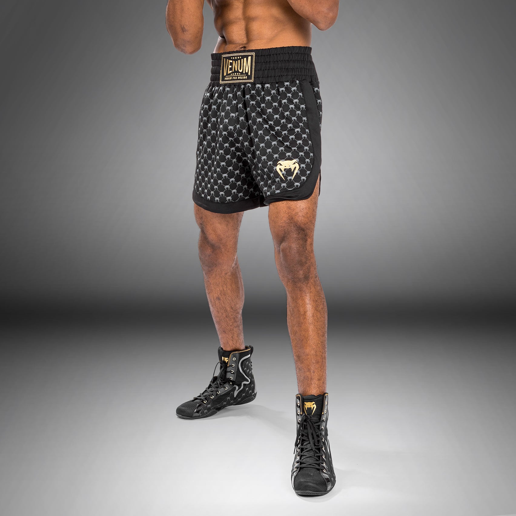 Short de Boxe Venum Monogram - Noir - product-type_Shorts de boxe