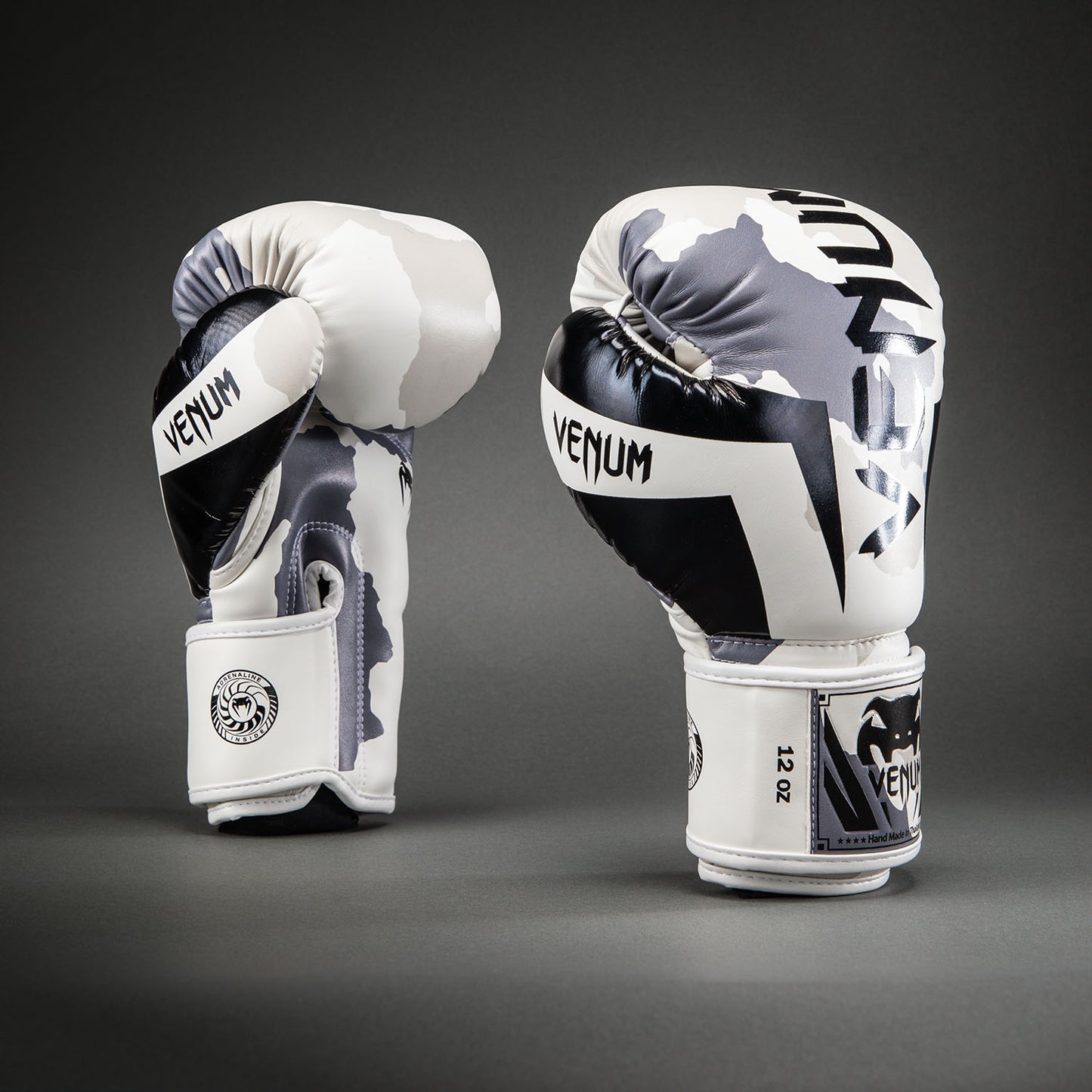 Gants de boxe Venum Elite Camo - Blanc/Gris Clair