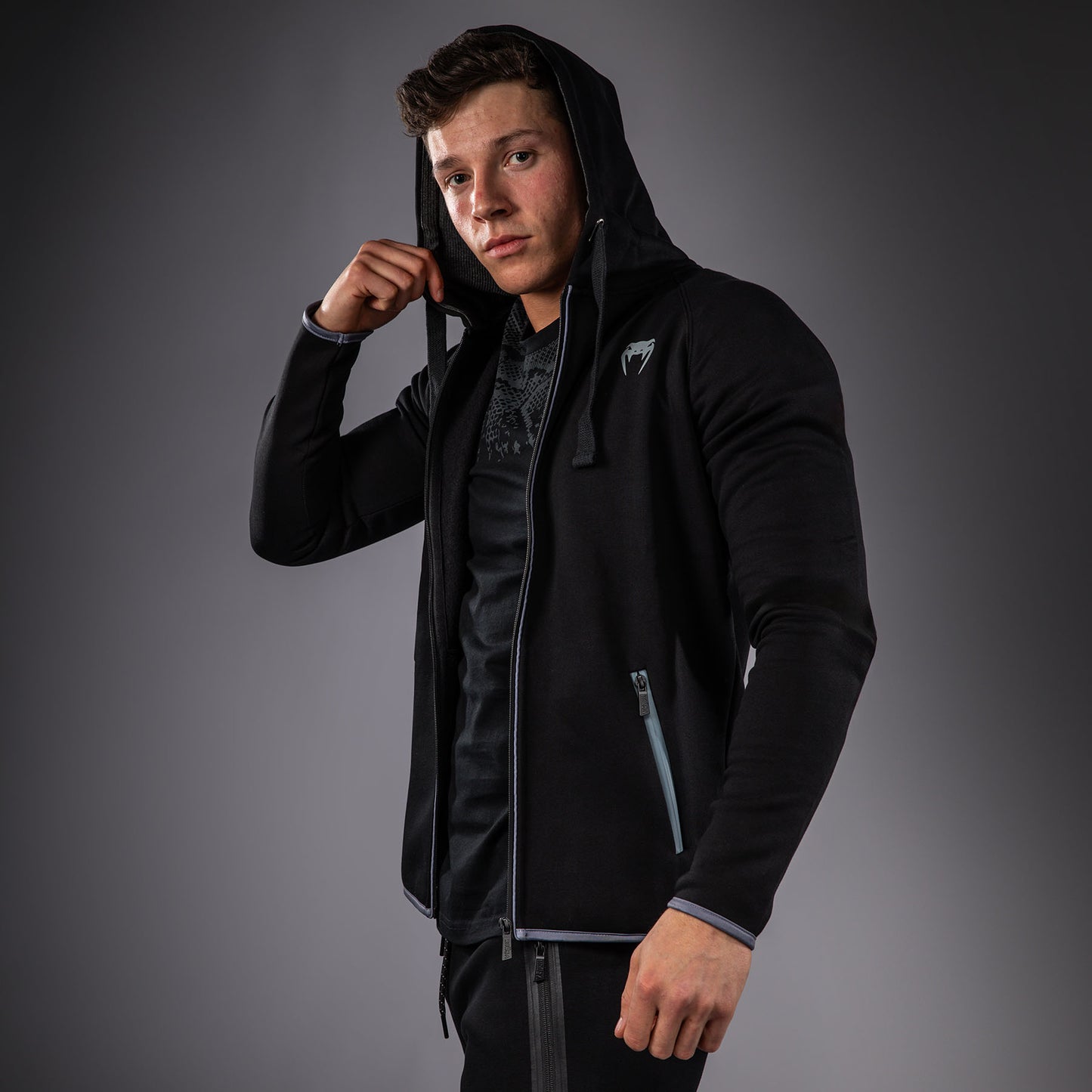 Sweat à capuche Venum – Noir/Gris -