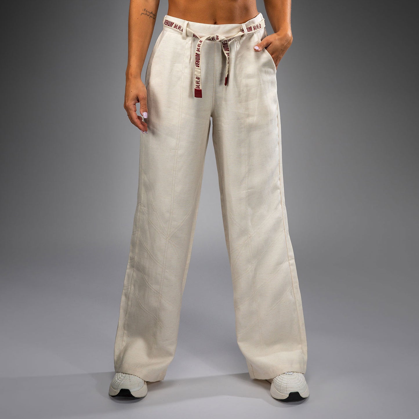 Pantalon pour Femmes Venum Serpenti – Ivoire/Bordeaux - product-type_Pantalons de jogging