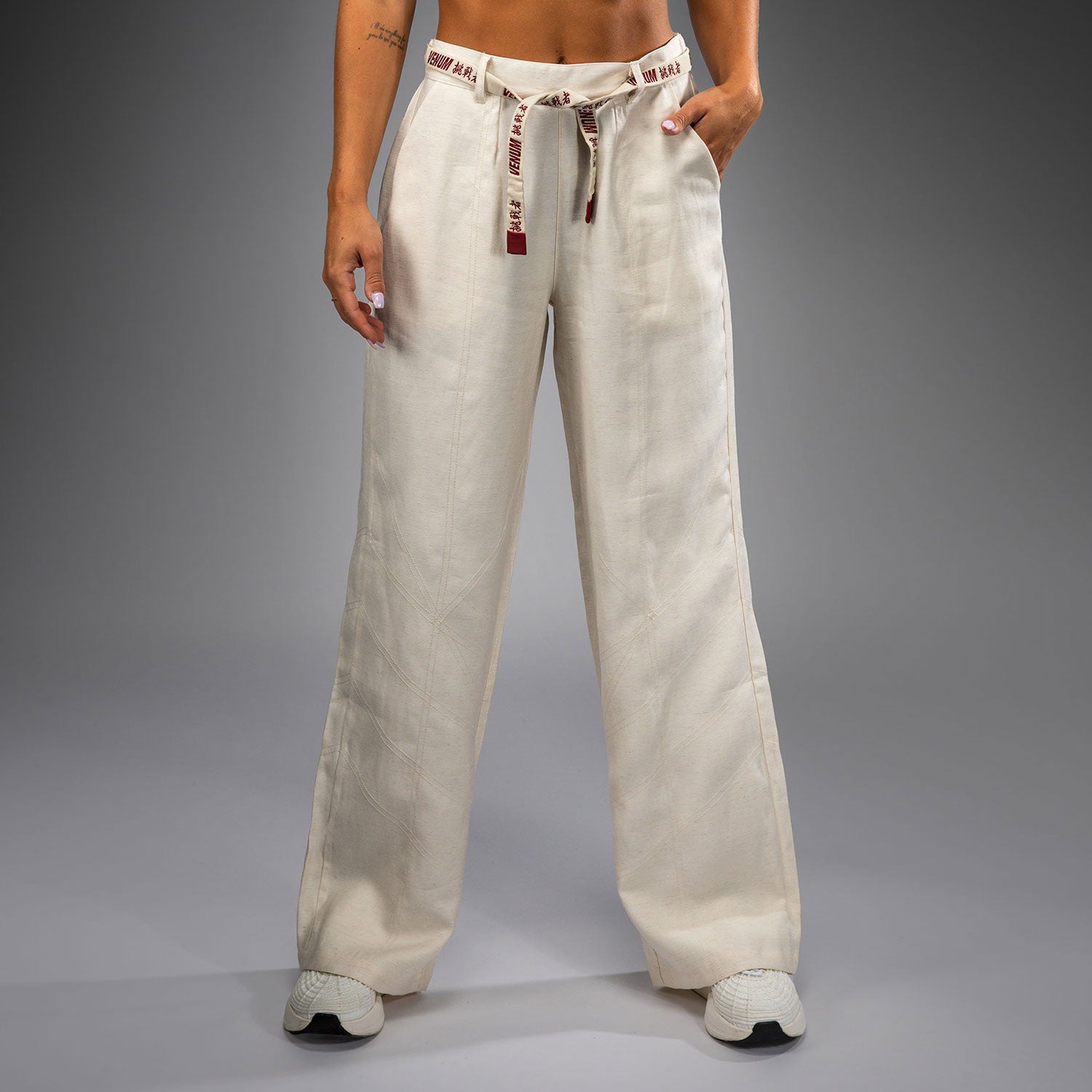 Pantalon pour Femmes Venum Serpenti – Ivoire/Bordeaux - product-type_Pantalons de jogging