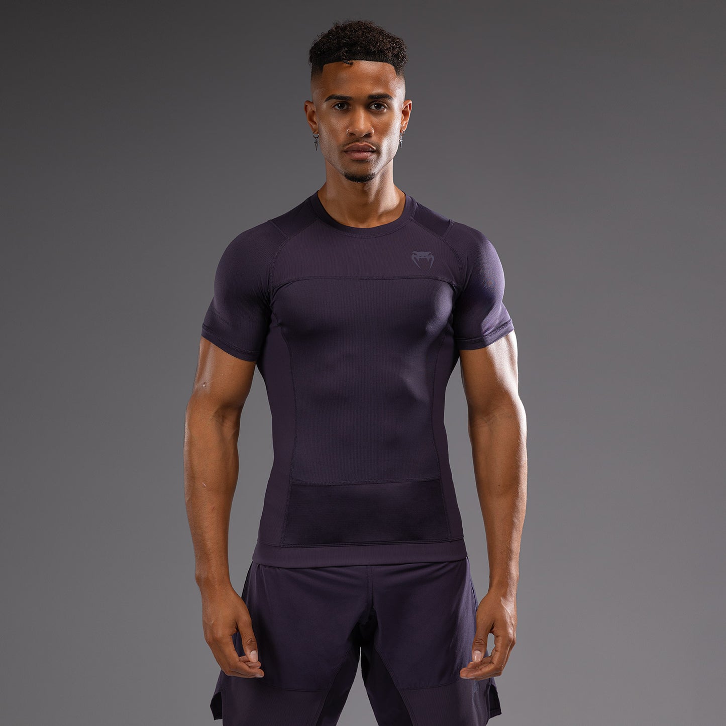 Rashguard à Manches Courtes Venum G-Fit Air pour Hommes - Violet Intense - product-type_T-Shirts de Compression