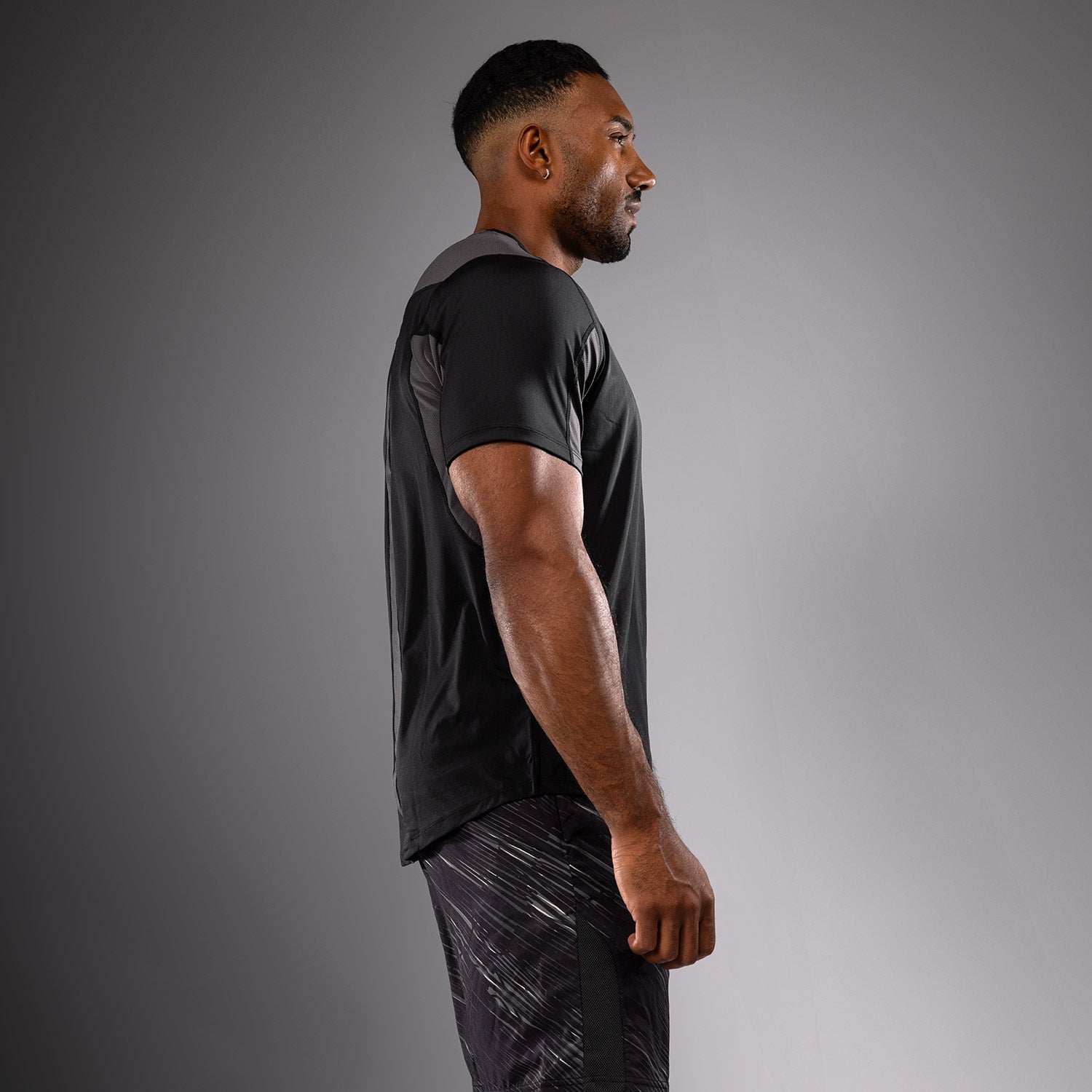 T-shirt Dry-Tech Venum Rapid - Noir/Gris Orage - product-type_T-Shirts Dry Tech