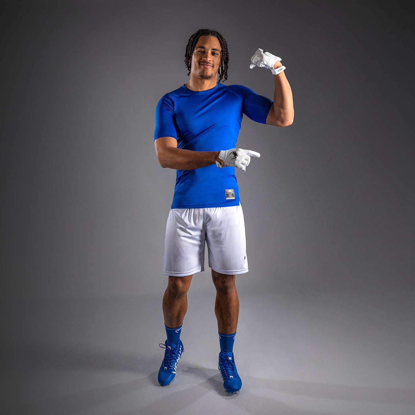T-shirt de Compression Venum Lineup - Bleu/Blanc - product-type_T-Shirts de Compression
