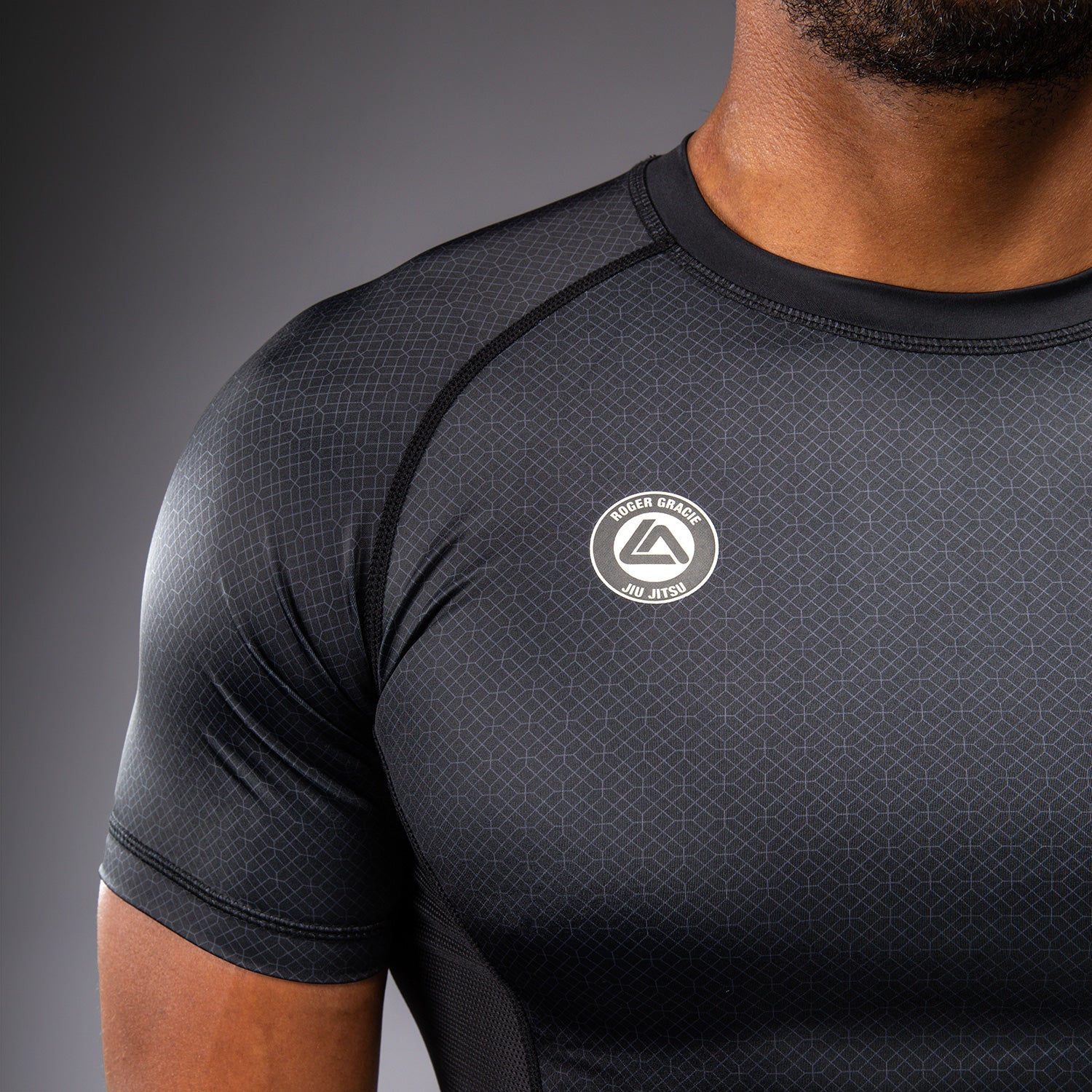 Rashguard à Manches Courtes Venum x Roger Gracie Academy - Noir - product-type_T-Shirts de Compression
