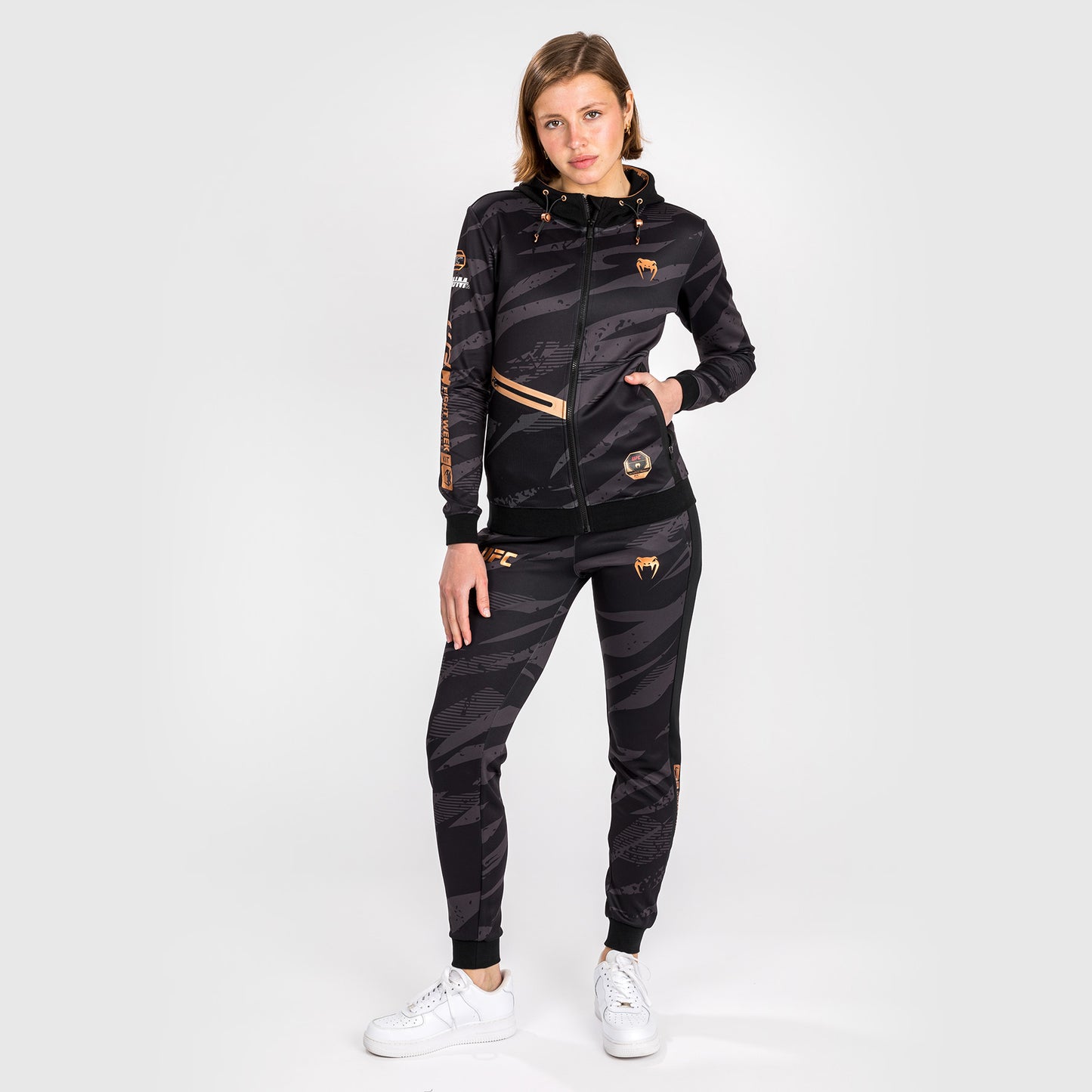 Veste À Capuche Zippé pour Femmes UFC Adrenaline by Venum Fight Week - Urban Camo - product-type_Sweatshirts