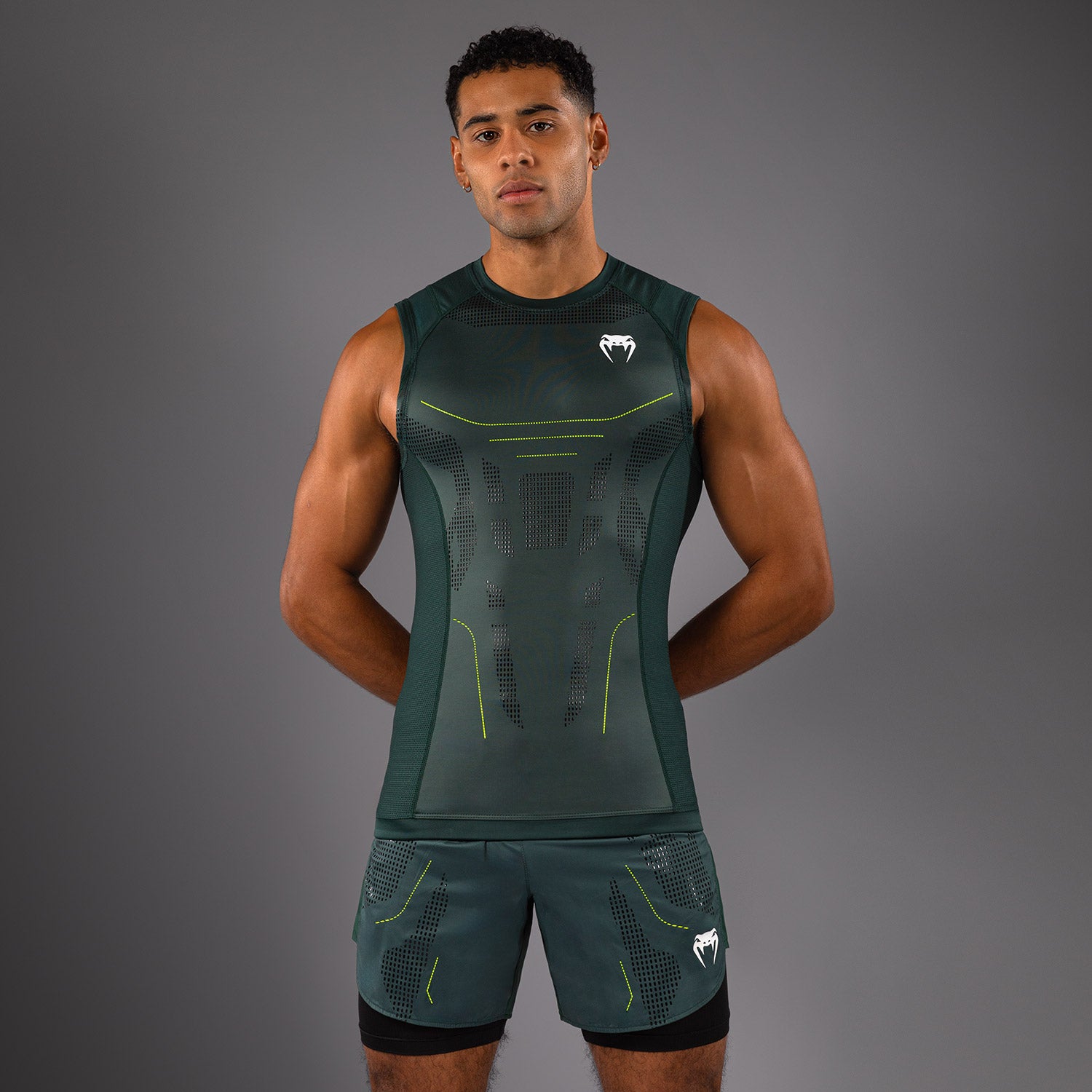 Rashguard Sans Manches Venum Technical 3.0 - Vert Forêt - product-type_T-Shirts de Compression