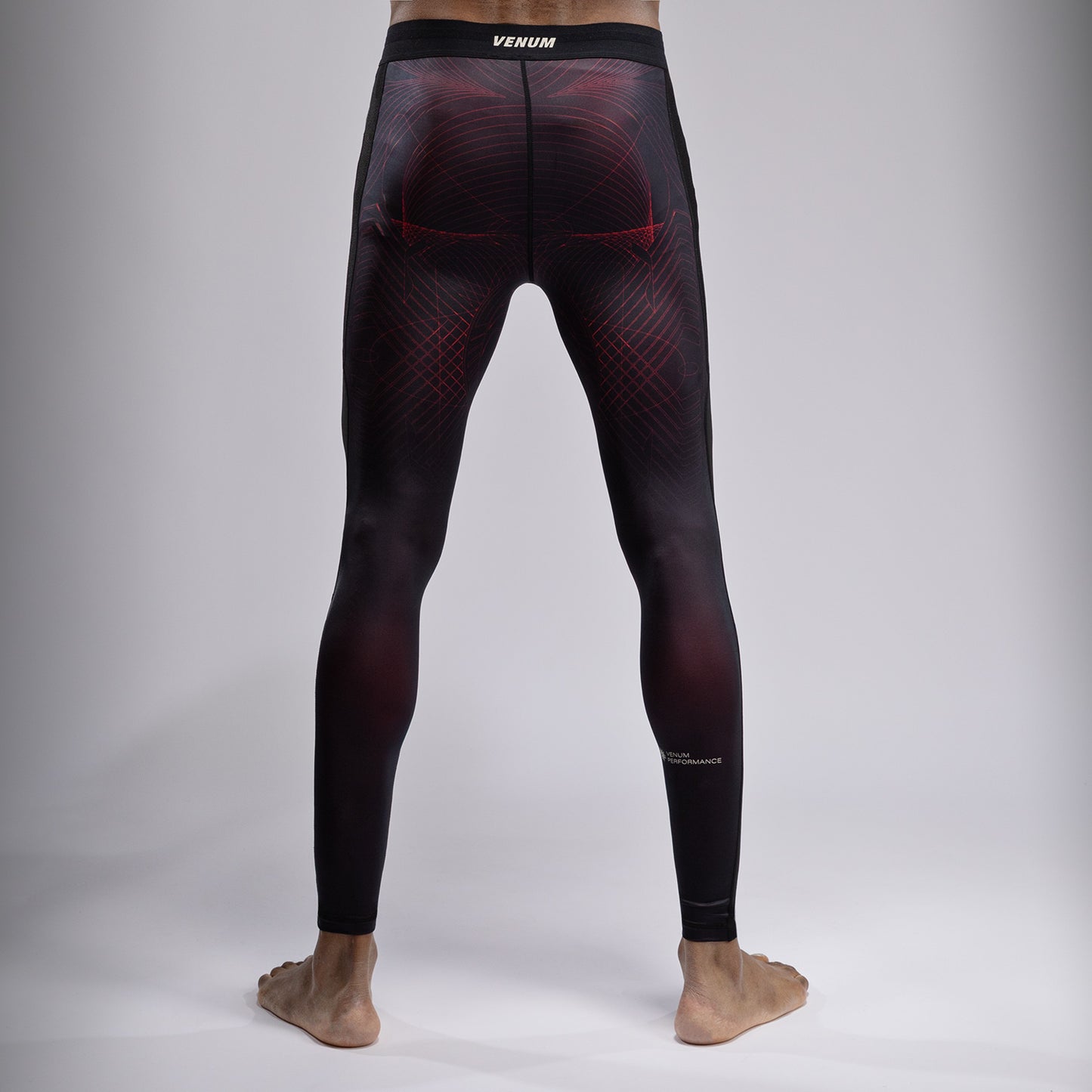 Pantalon de Compression Venum G-Fit Air pour Hommes - Noir Profond/Rouge Feu - product-type_Pantalons de Compression