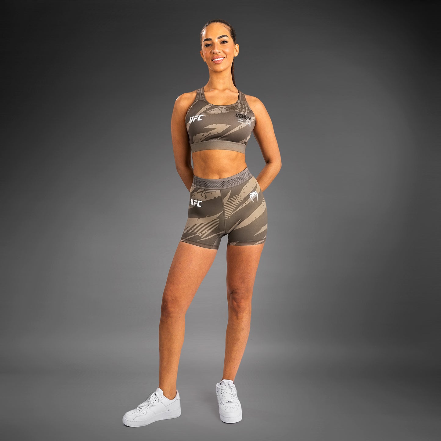 Short de compression pour Femmes UFC Adrenaline by Venum Fight Week - desert Camo - product-type_Shorts de compression
