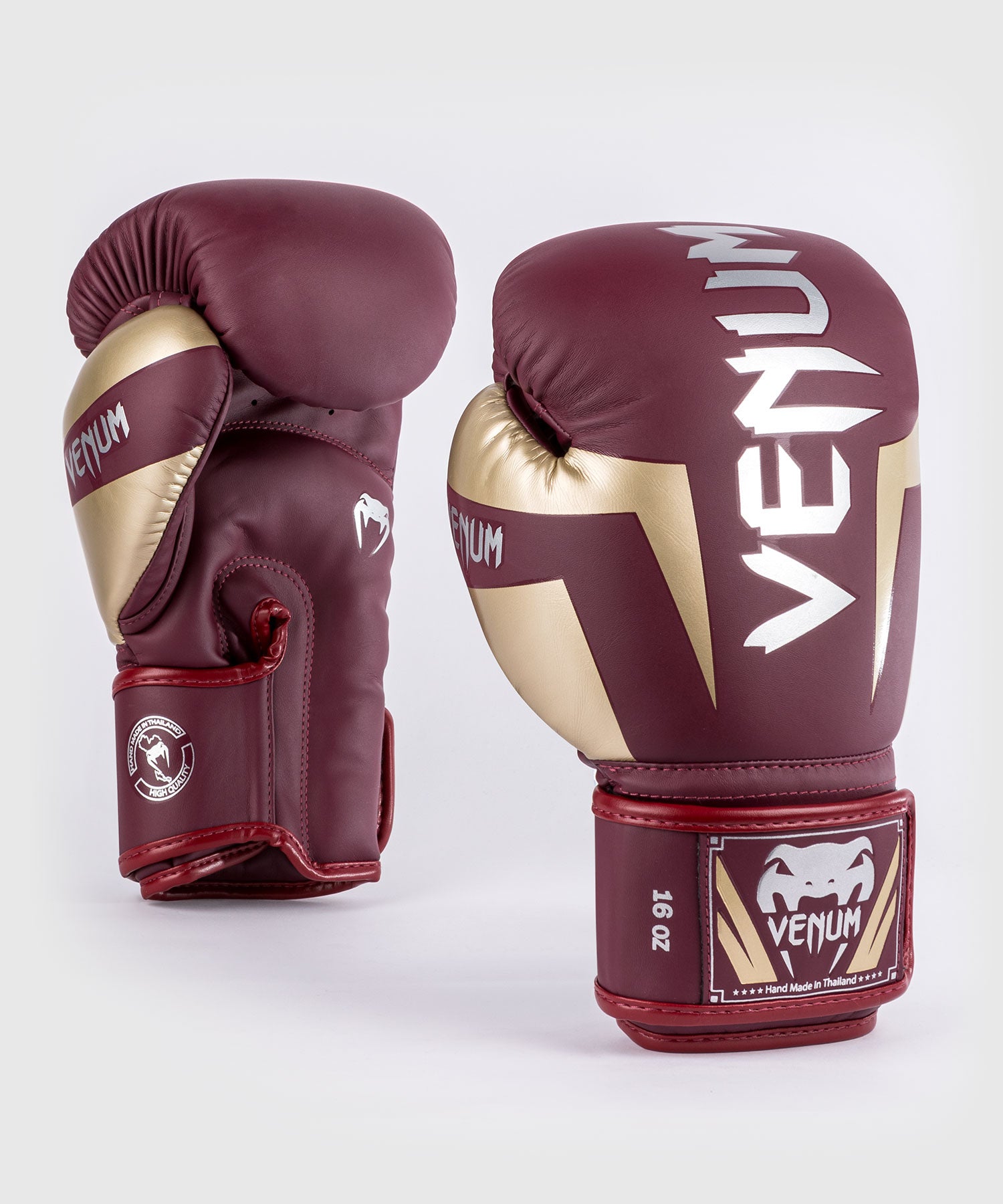 Gants de boxe Venum Elite - Rouge Bordeaux/Or - product-type_Gants de boxe