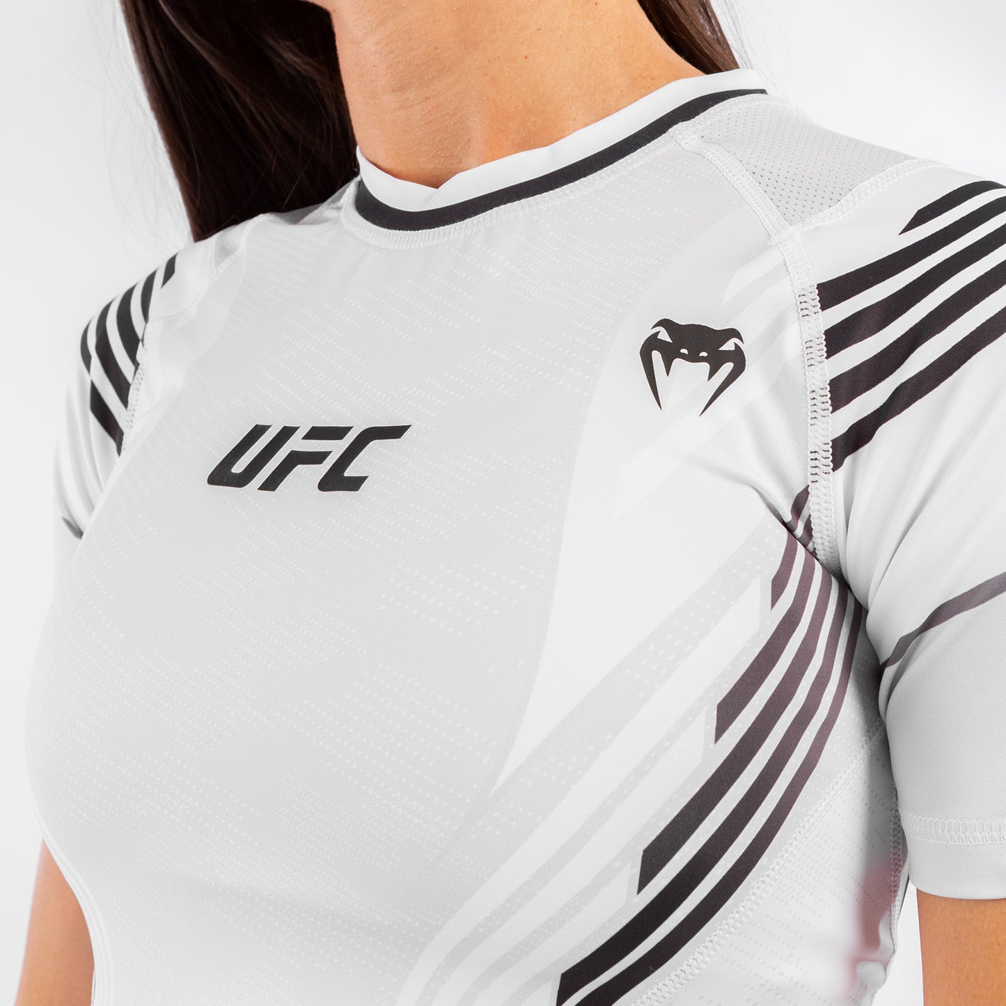 T-shirt de compression Femme UFC Venum Authentic Fight Night - Blanc