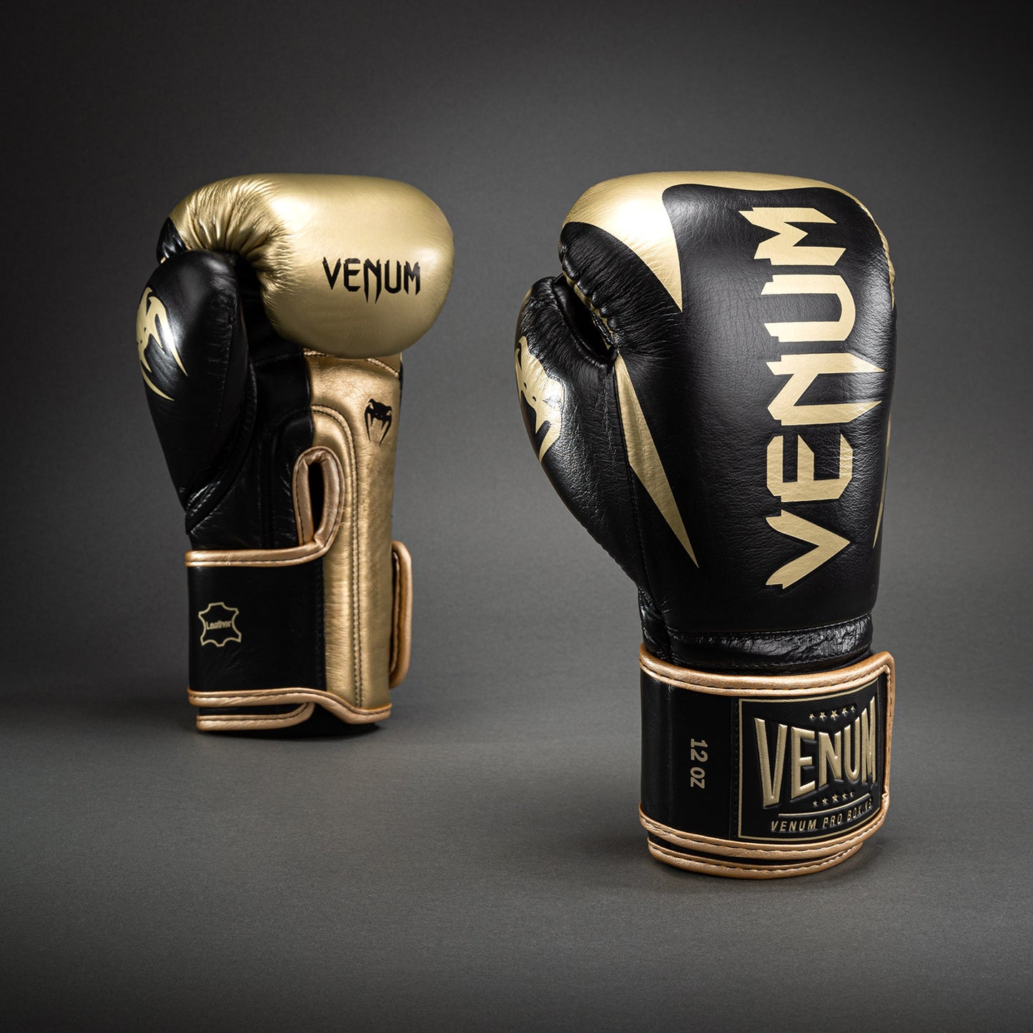 Gants de boxe Venum Hammer Pro avec velcro - Noir/Or - product-type_Gants de boxe