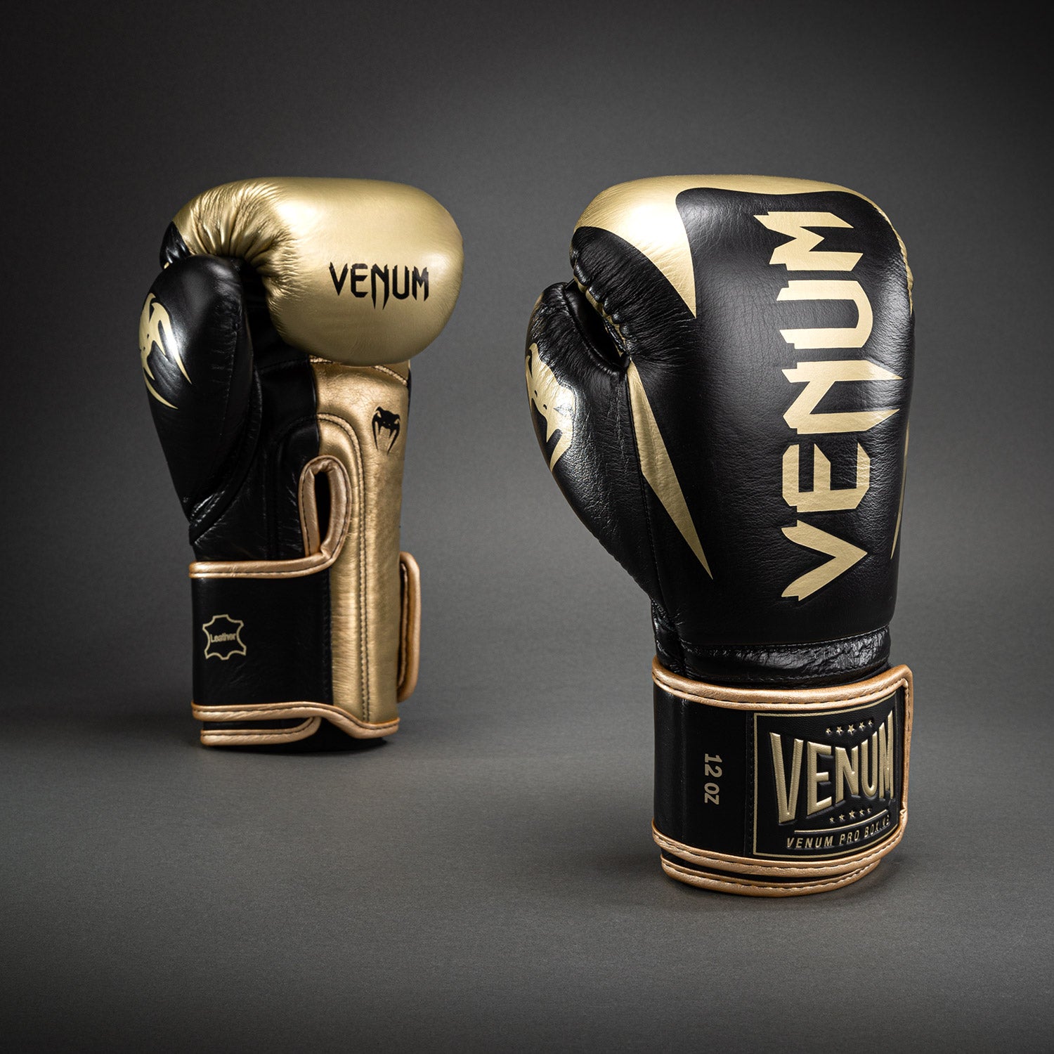 Gants de boxe Venum Hammer Pro avec velcro - Noir/Or - product-type_Gants de boxe