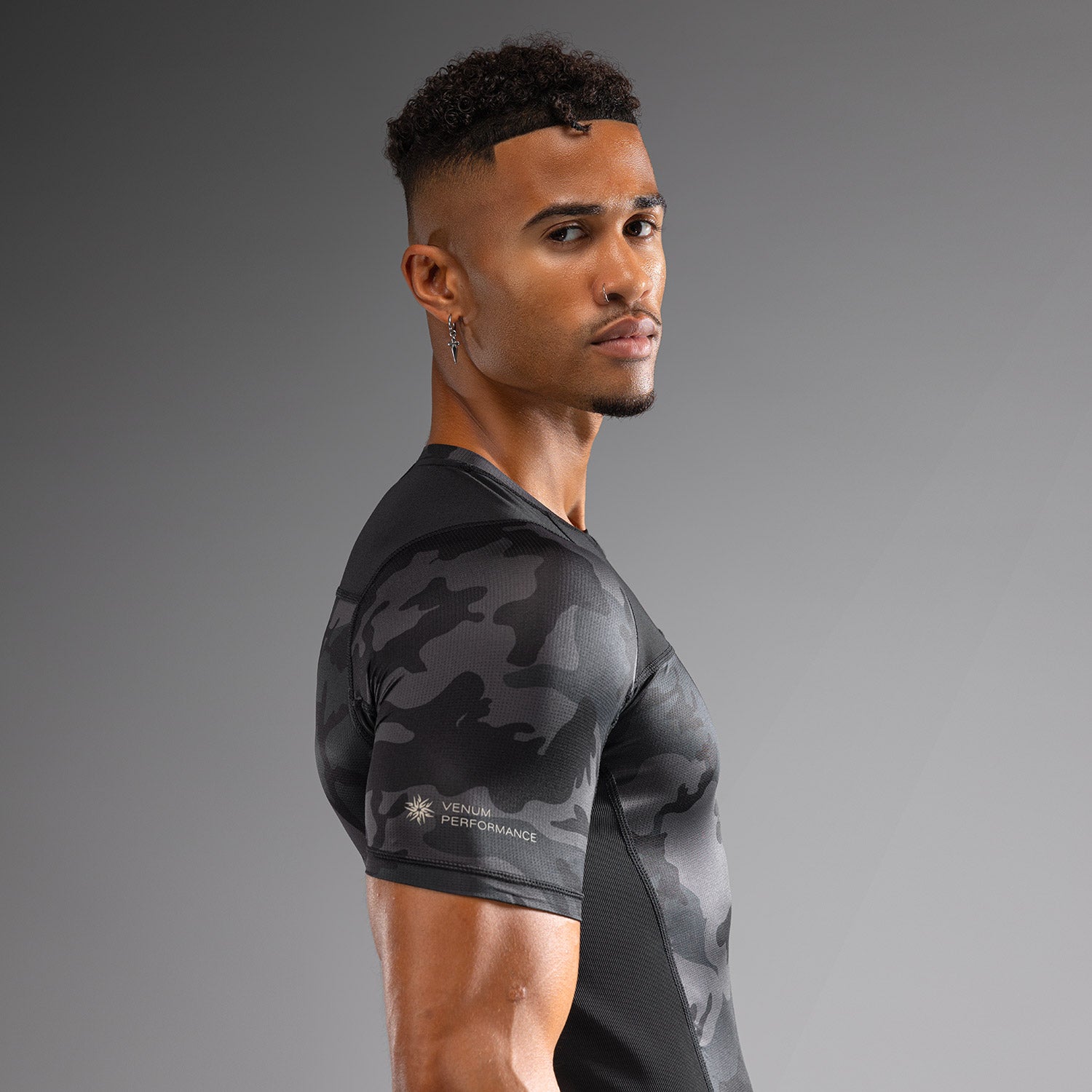 Rashguard à Manches Courtes Venum G-Fit Air pour Hommes - Camo Urban - product-type_T-Shirts de Compression