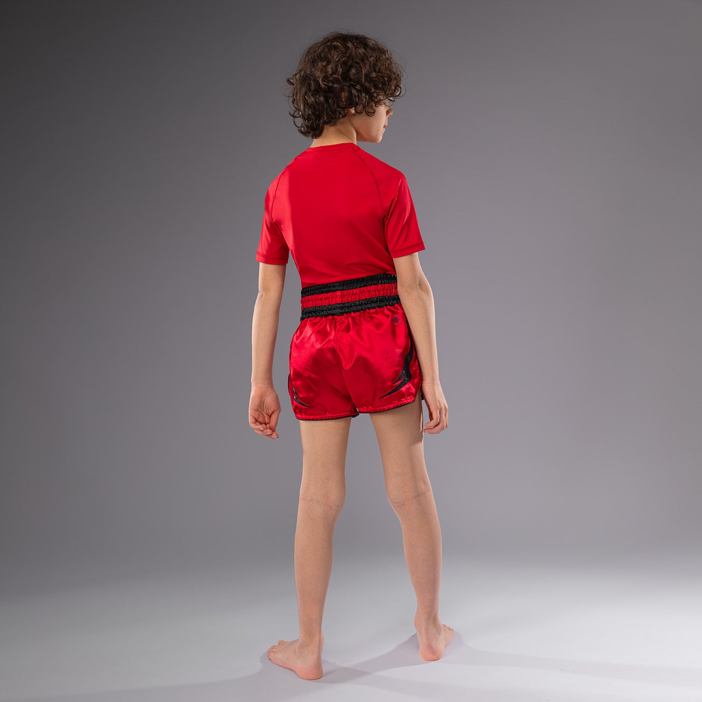 Short de Muay Thaï Venum Inferno pour Enfants - Rouge Cerise - product-type_Shorts de Muay Thai