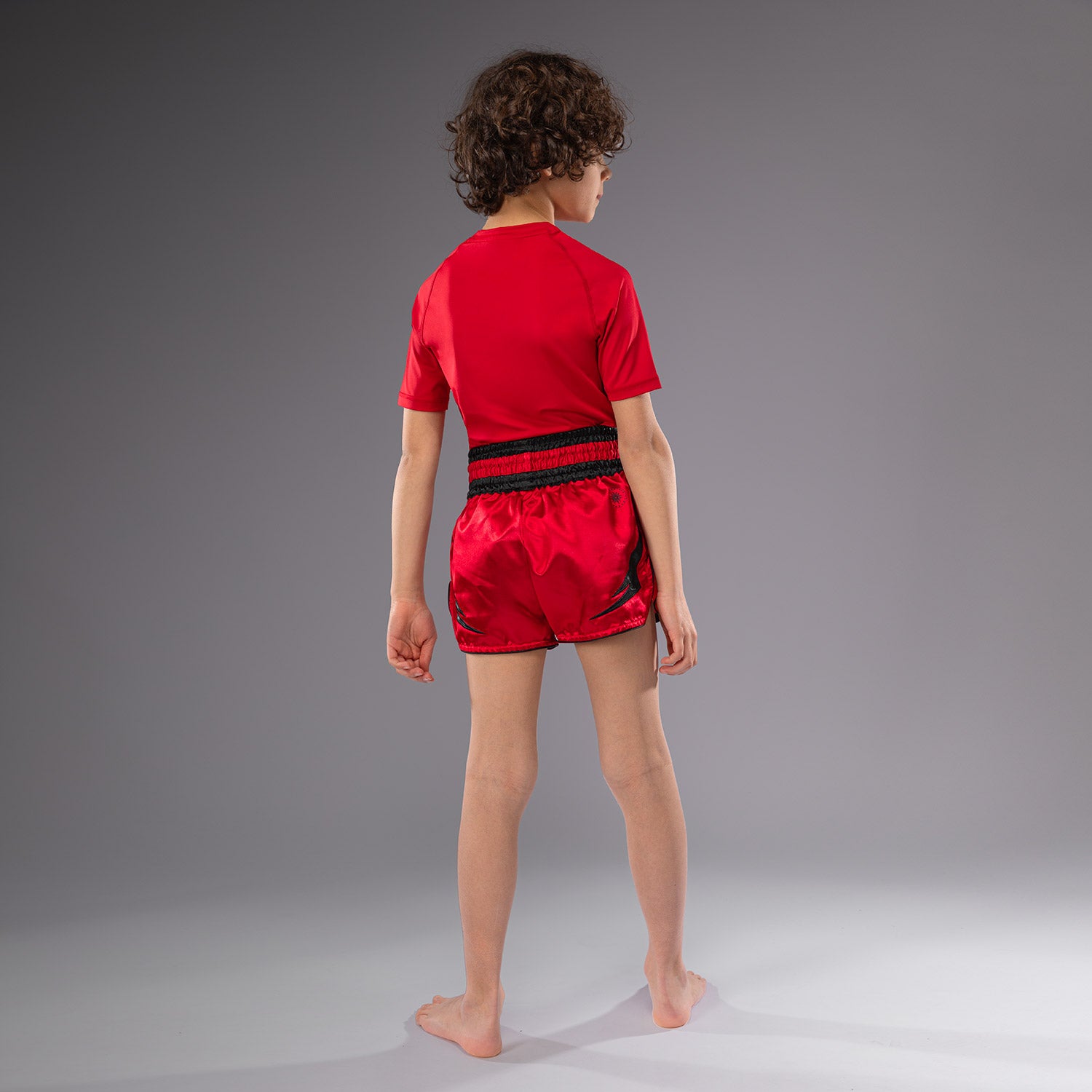 Short de Muay Thaï Venum Inferno pour Enfants - Rouge Cerise - product-type_Shorts de Muay Thai