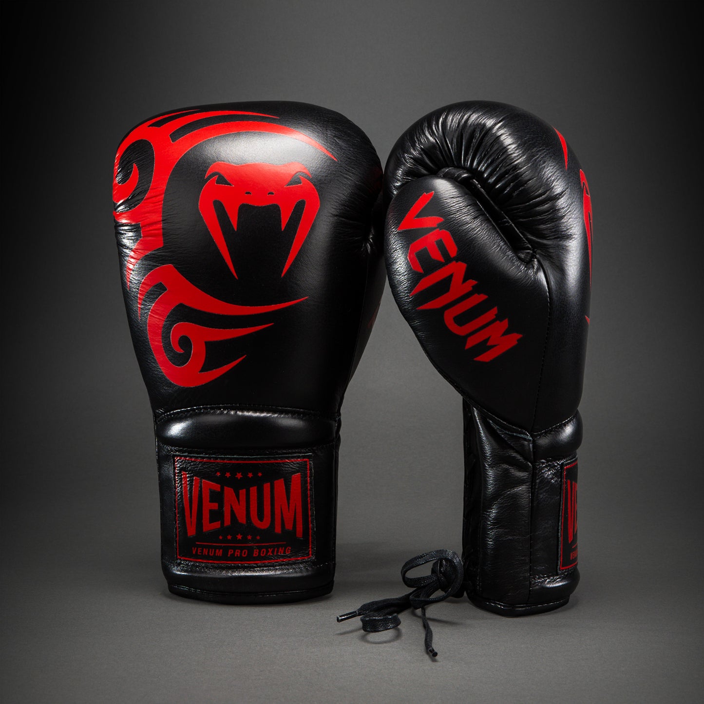 Gants de boxe Venum Giant 2.0 Mike Tyson Pro avec Lacets – Noir/Rouge - product-type_Gants de boxe
