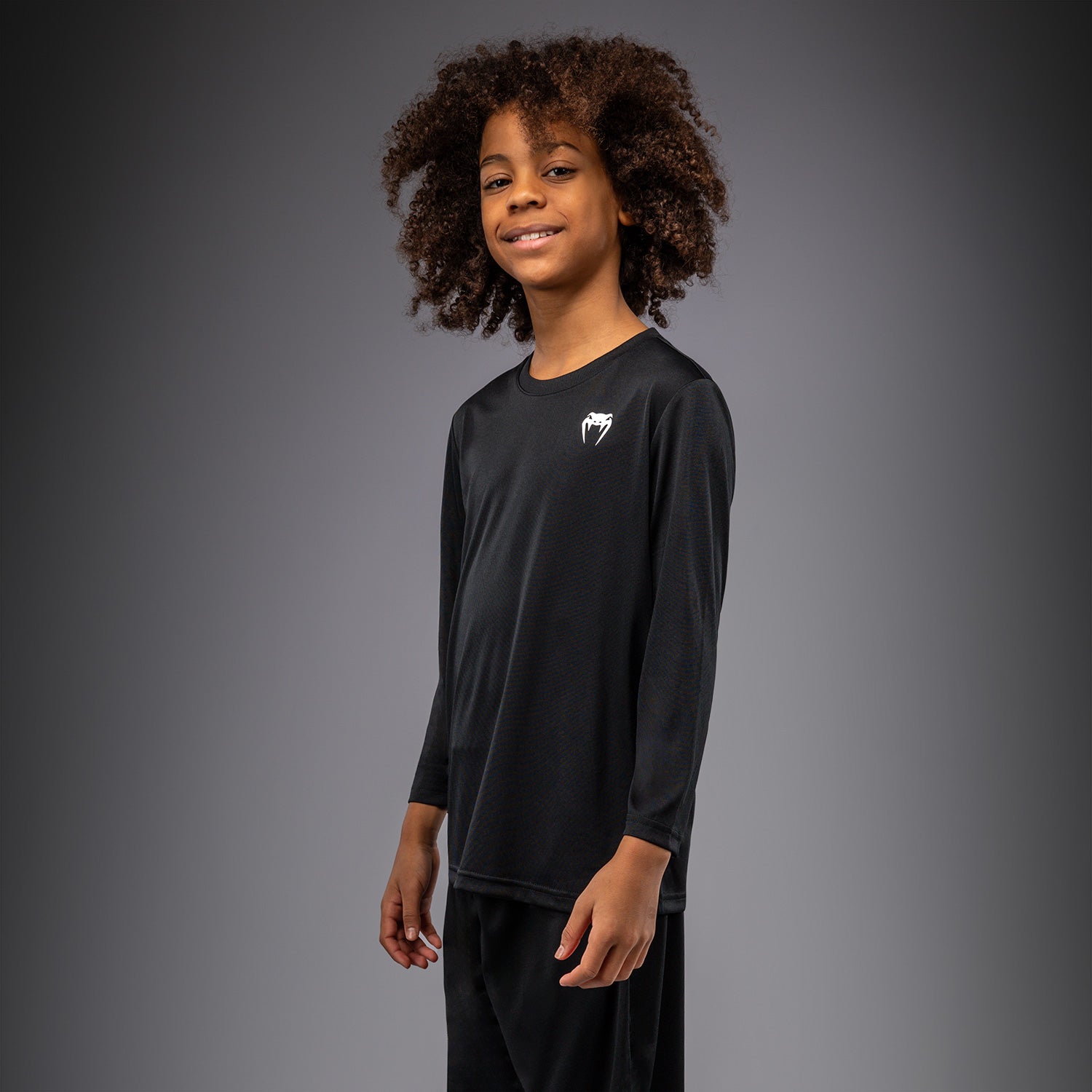 T-shirt à manches Longues pour Enfant Venum Lineup - Noir/Blanc - product-type_T-Shirts Dry Tech