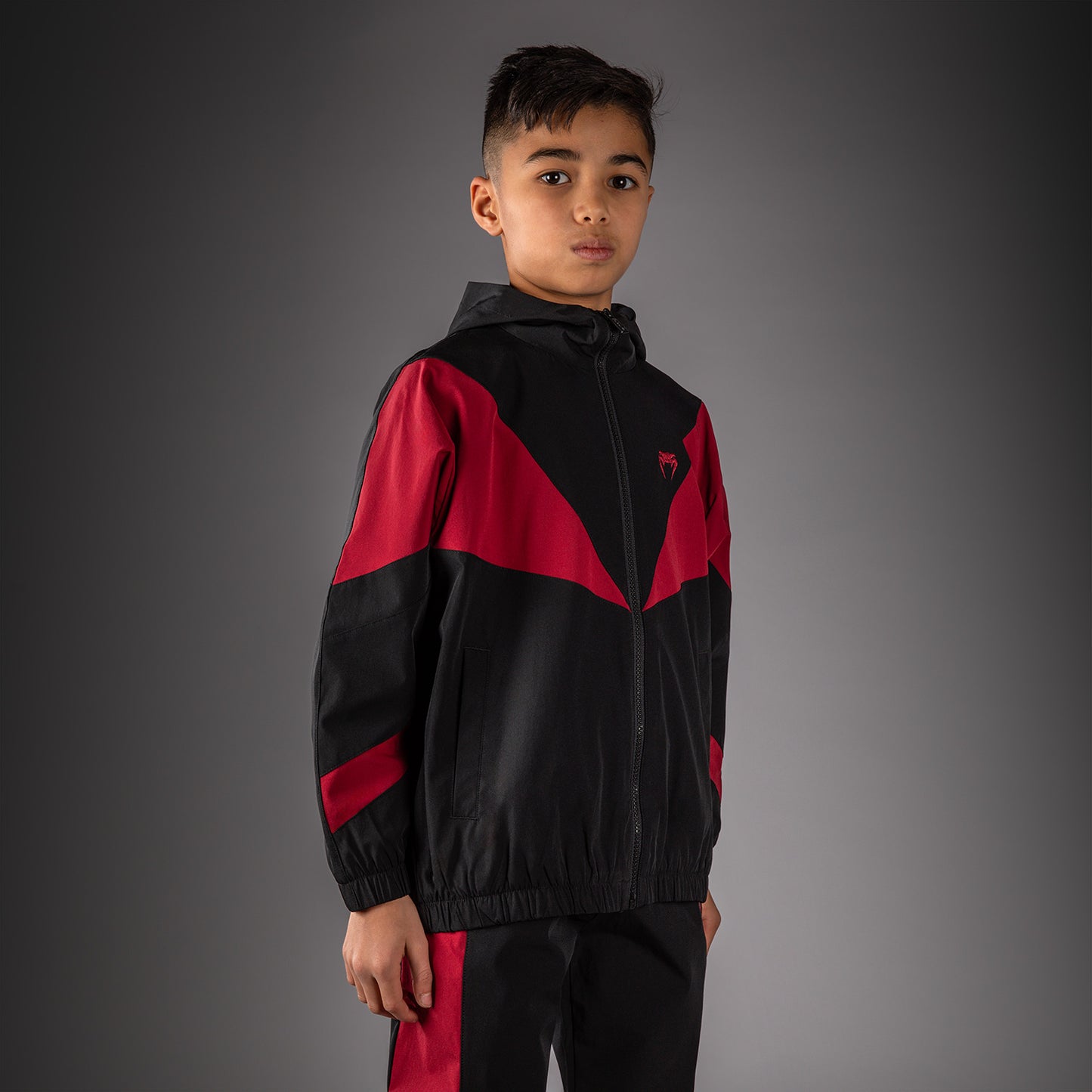 Veste de Survêtement Pour Enfant Venum Vectra - Noir/Rouge