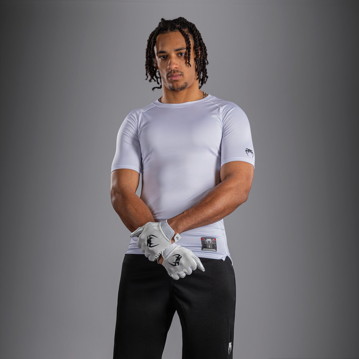 T-shirt de Compression Venum Lineup - Blanc/Noir - product-type_T-Shirts de Compression