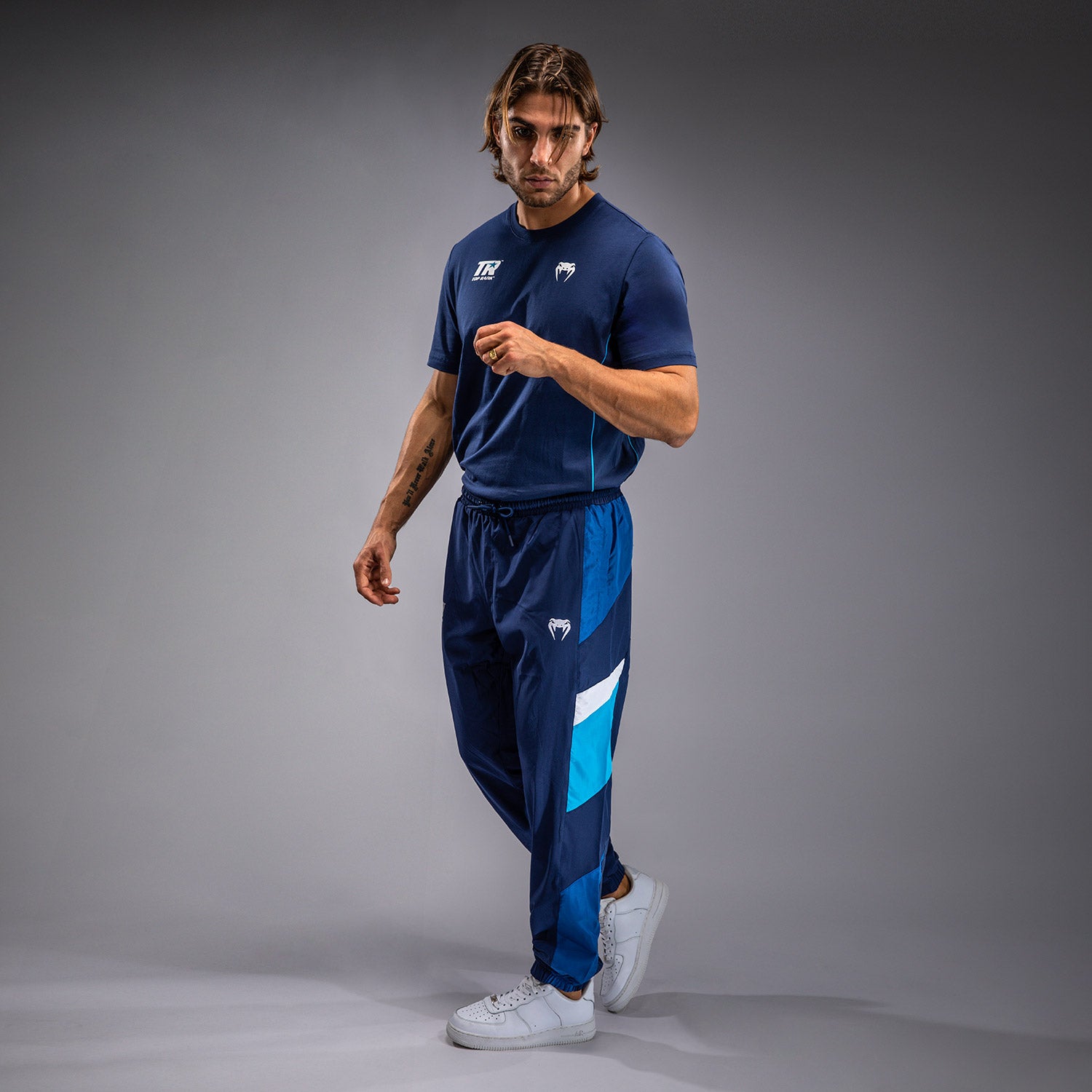 Pantalon de Survêtement Venum x Top Rank Original pour Hommes - Bleu Marine - product-type_Pantalons de jogging