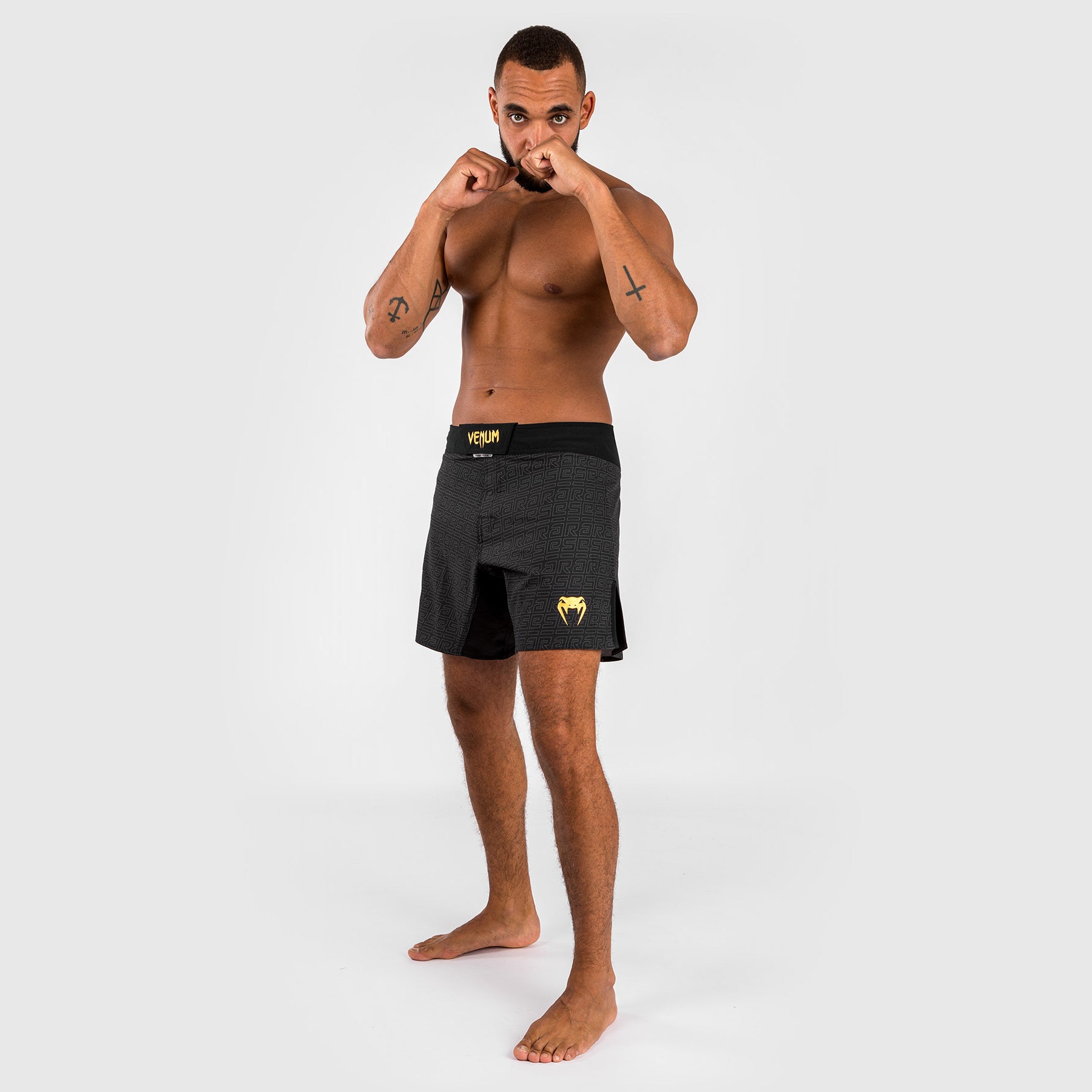 Short de combat pour Hommes Venum x Ares - Noir/Doré - product-type_Shorts de MMA