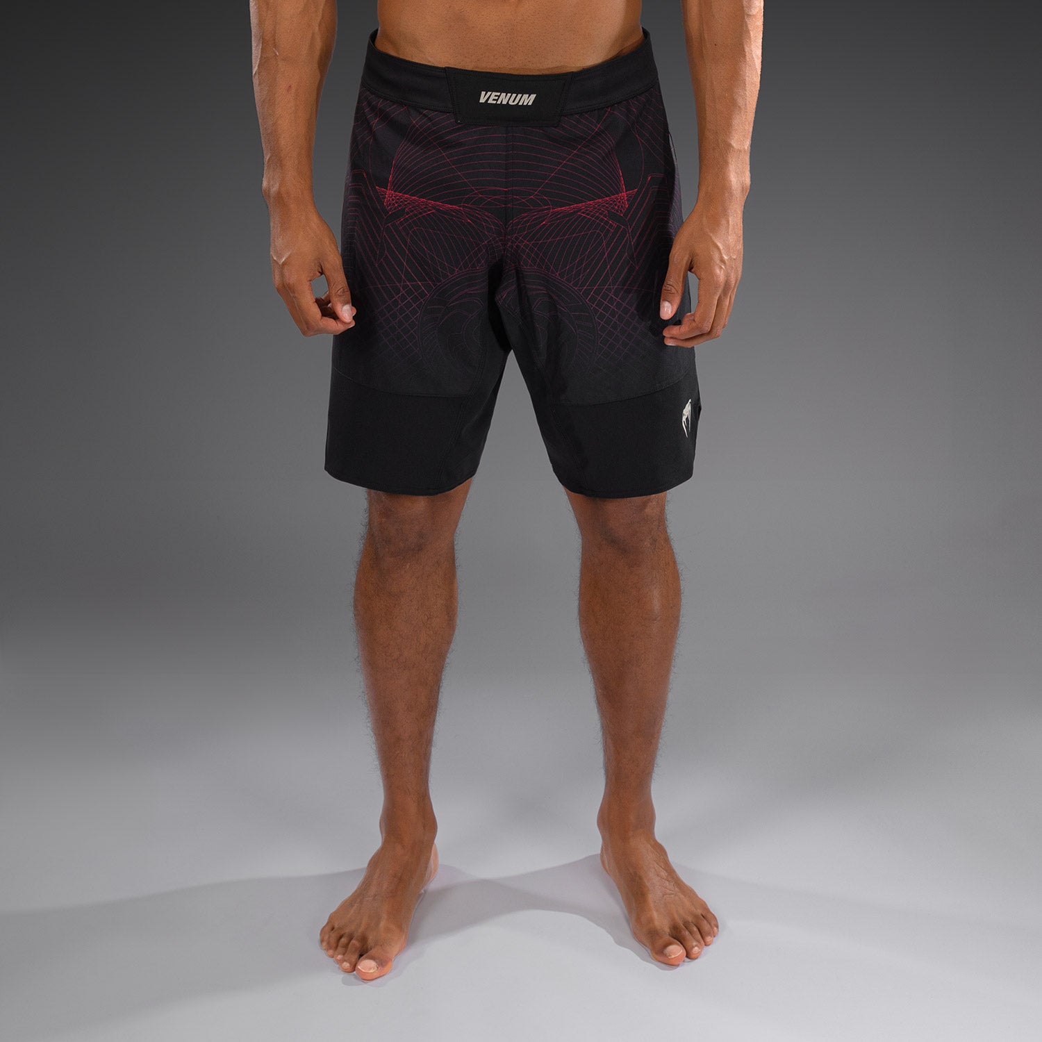Short de Combat Venum G-Fit Air pour Hommes - Noir Profond/Rouge Feu - product-type_Shorts de MMA
