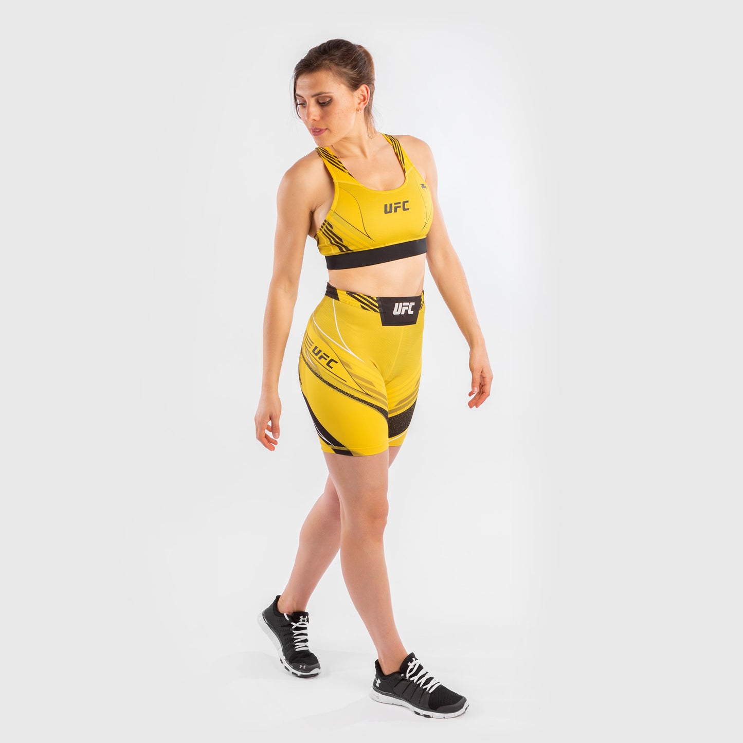 Short de compression pour Femmes UFC Venum Authentic Fight Night - Coupe Longue - Jaune - product-type_Shorts de compression
