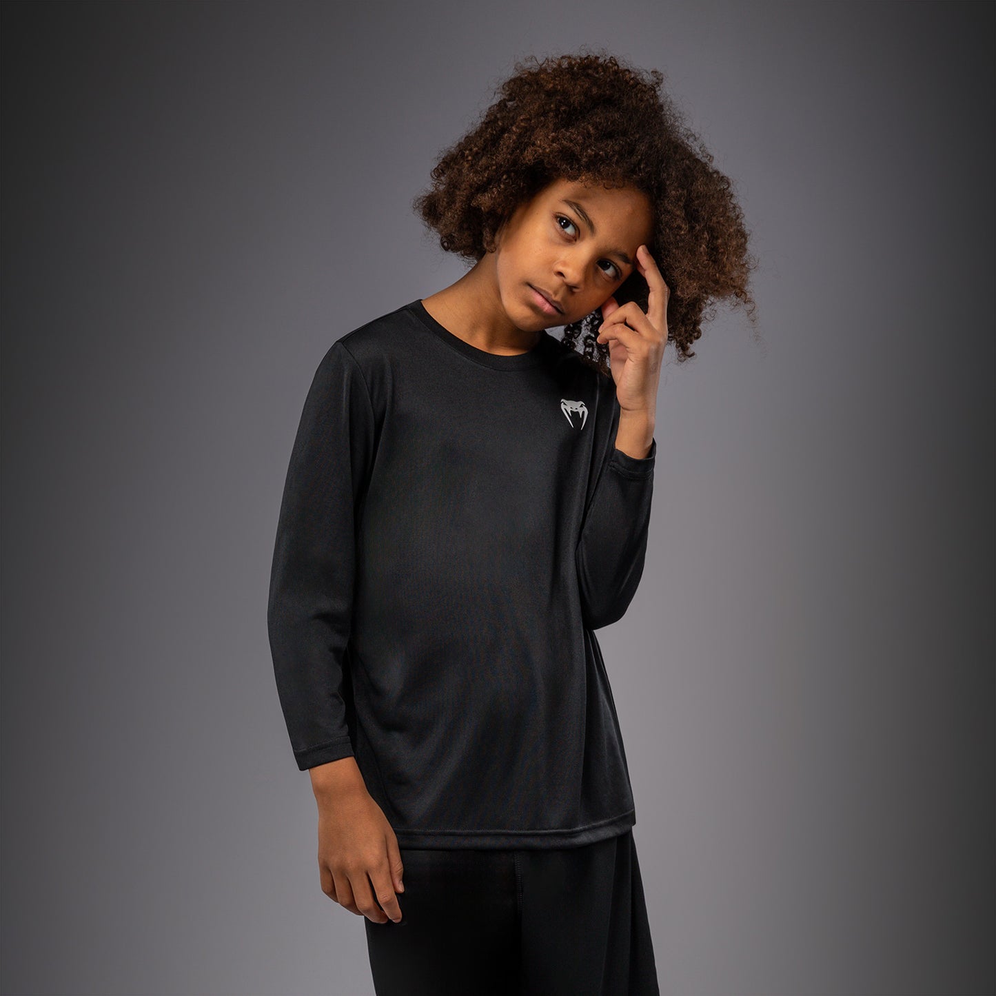 T-shirt à manches Longues pour Enfant Venum Lineup - Noir/Blanc - product-type_T-Shirts Dry Tech