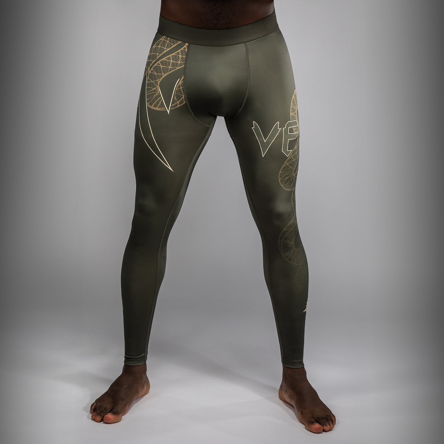 Pantalon de Compression Venum Serpenti – Kaki/Bronze/Ivoire - product-type_Pantalons de Compression