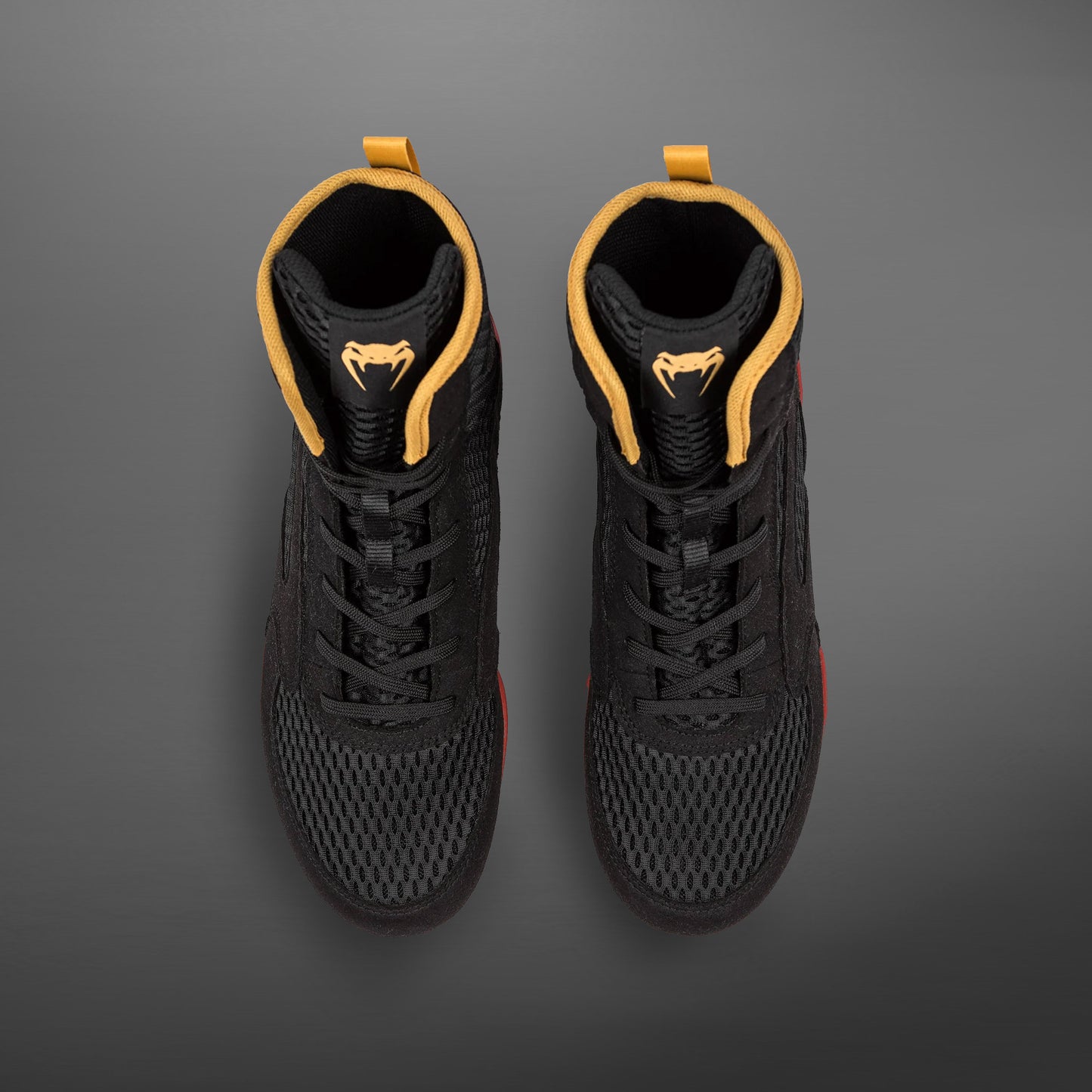 Chaussures de boxe Venum Contender - Noir/Or/Rouge - product-type_Chaussures de boxe
