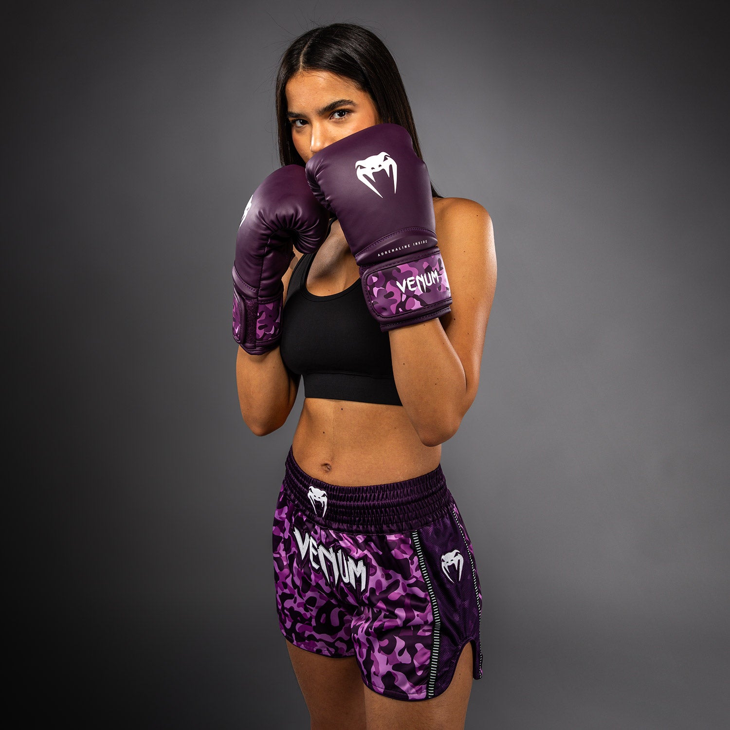 Short de Muay Thai Venum Iris - Prune/Rose - product-type_Shorts de Muay Thai