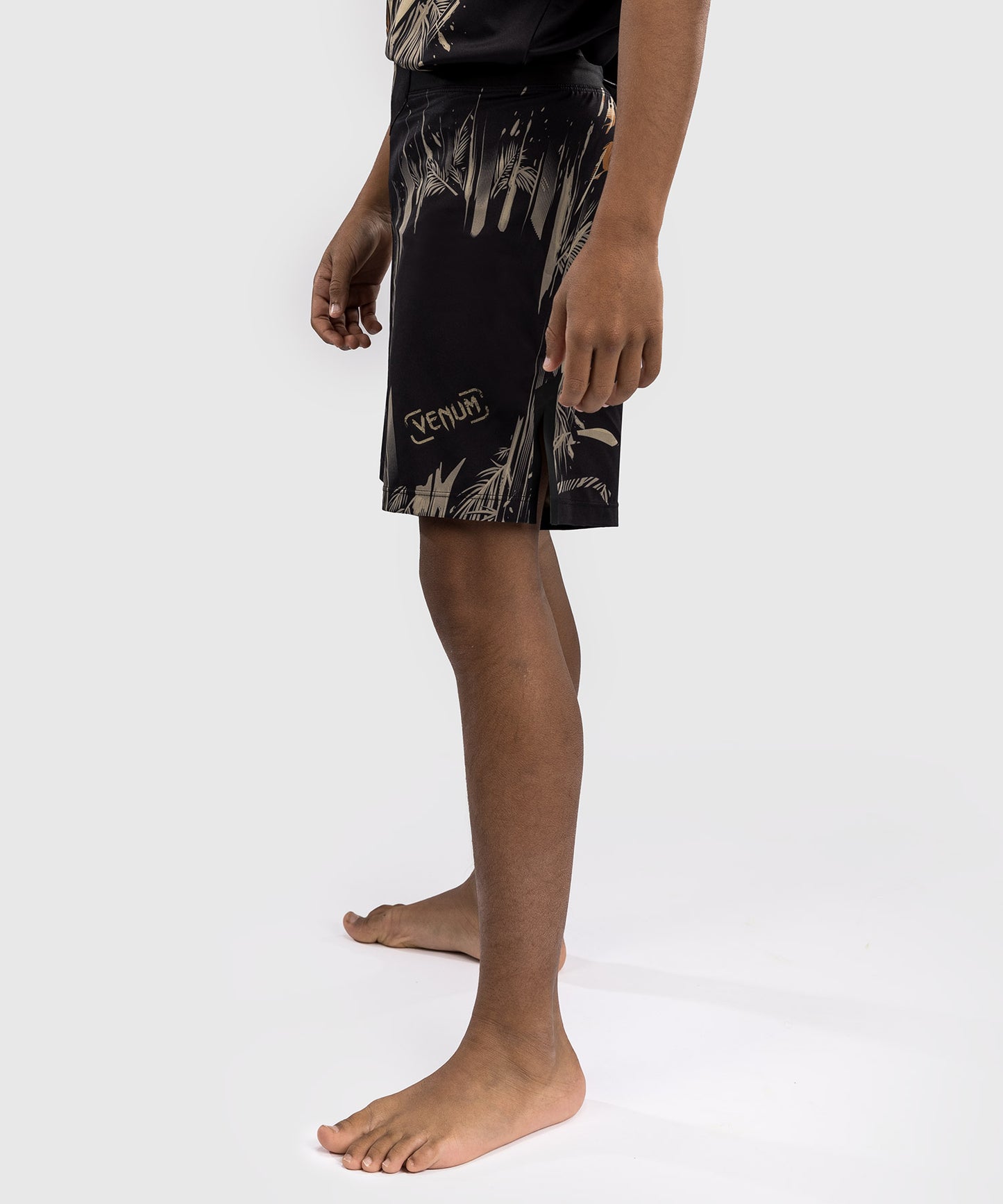 Short de Combat Venum Tiger pour Enfants - Noir/Orange Néon - product-type_Shorts de MMA