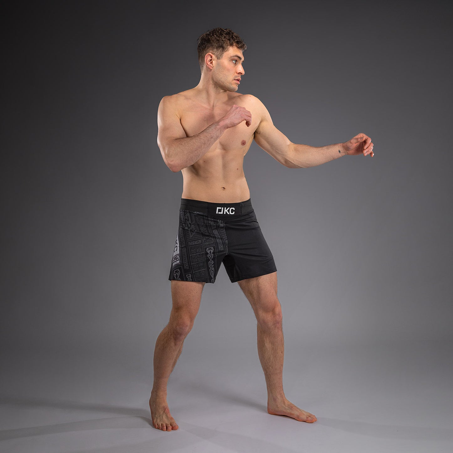 Short de Combat Karate Combat by Venum – Noir/Gris - product-type_Shorts de MMA