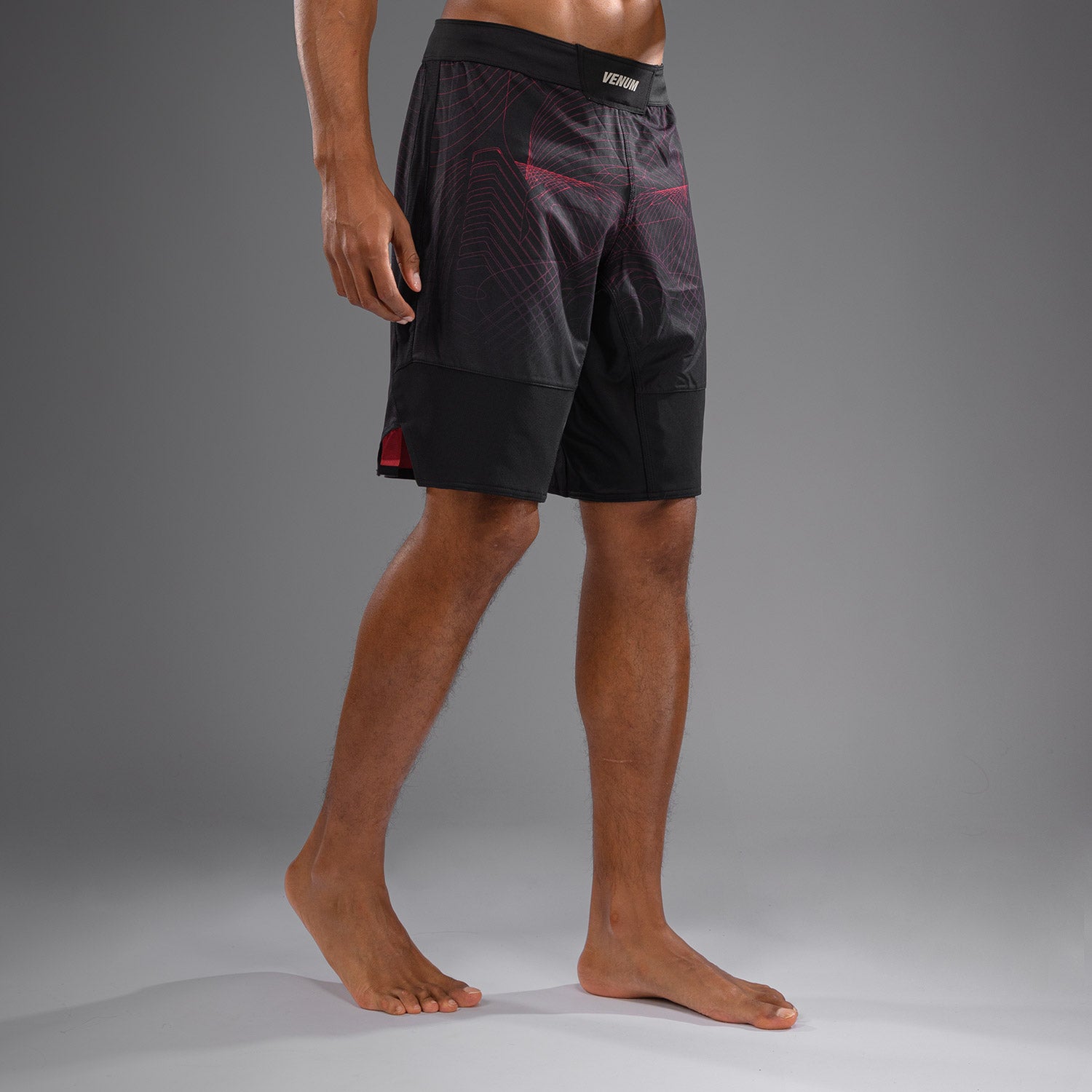 Short de Combat Venum G-Fit Air pour Hommes - Noir Profond/Rouge Feu - product-type_Shorts de MMA
