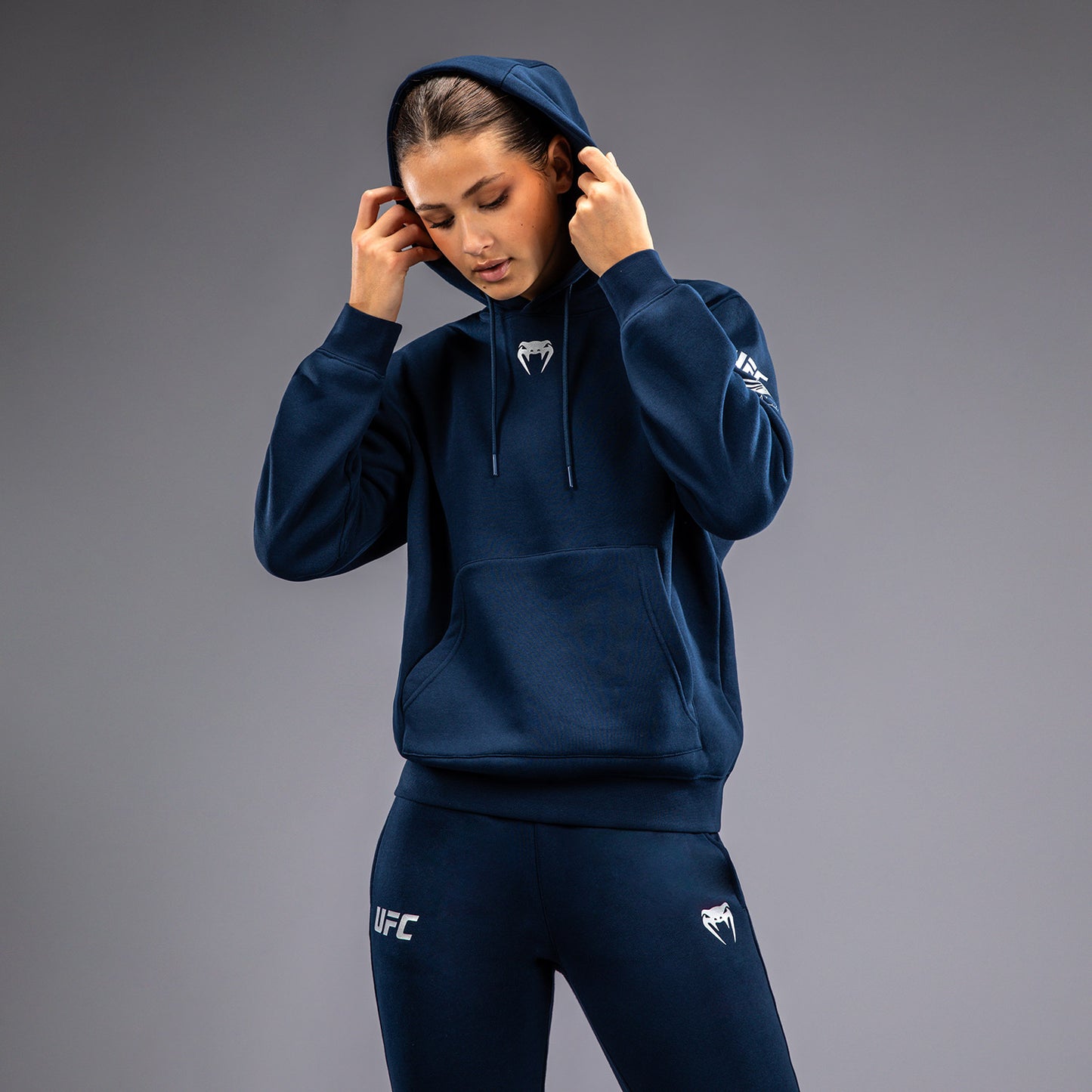 Sweatshirt à Capuche pour Femmes UFC Fusion by Venum Fight Week - Bleu Océanique - product-type_Sweatshirts
