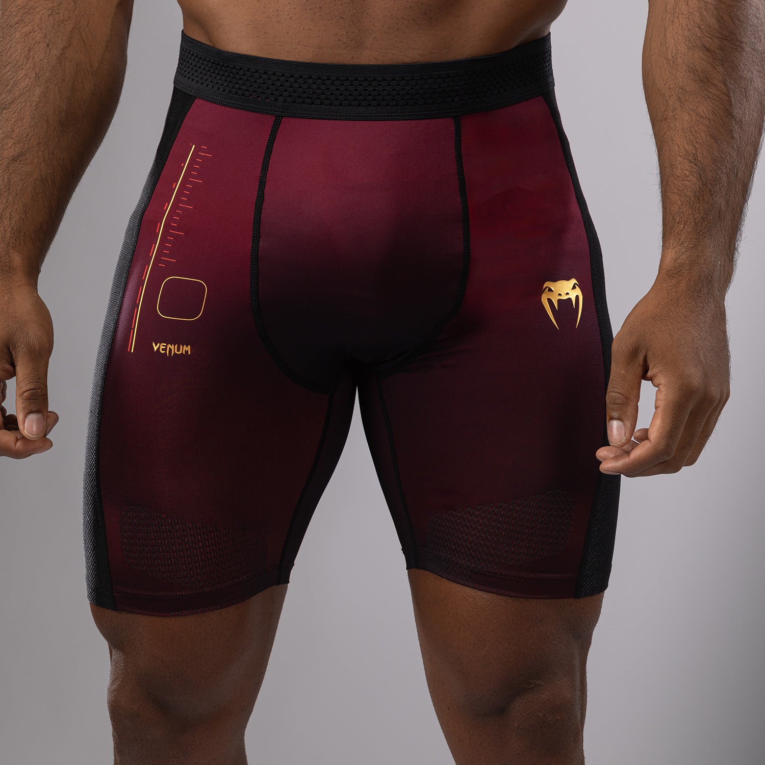 Short de compression Venum Tactical XT- Noir/Bordeaux/Or - product-type_Shorts de compression