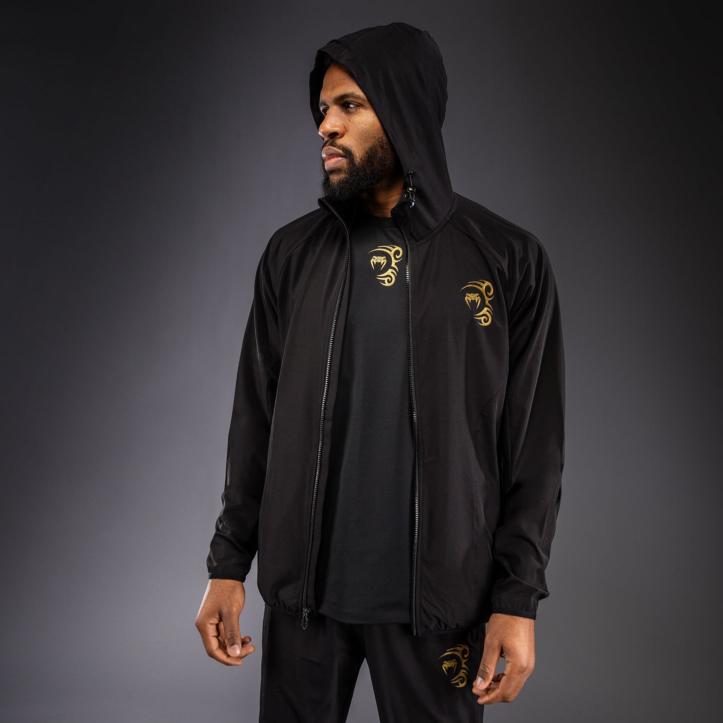 Veste de Survêtement Venum x Mike Tyson Tiger - Noir/Or - product-type_Vestes