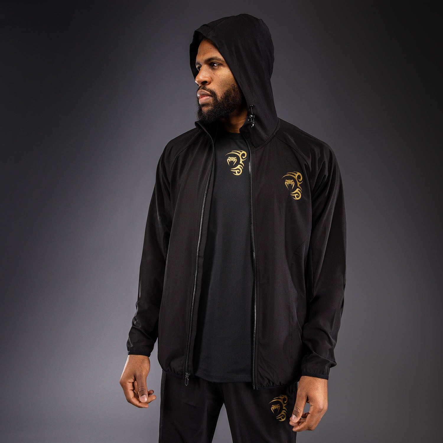 Veste de Survêtement Venum x Mike Tyson Tiger - Noir/Or - product-type_Vestes