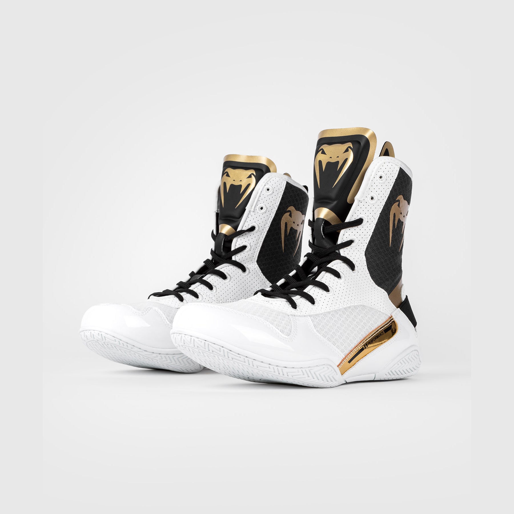 Chaussure de Boxe Venum Elite - Blanc/Noir/Or - product-type_Chaussures de boxe
