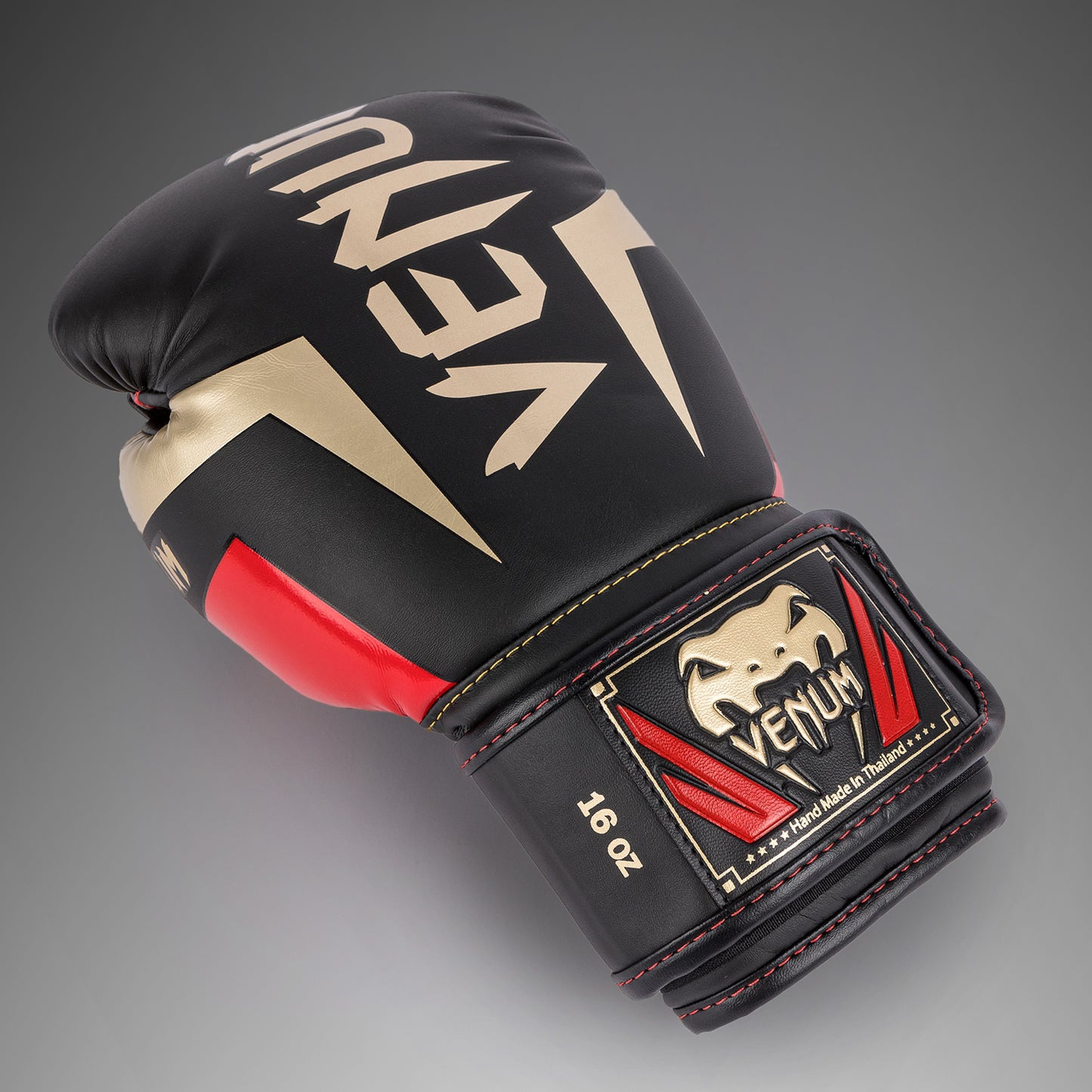 Gants de boxe Venum Elite - Noir/Or/Rouge
